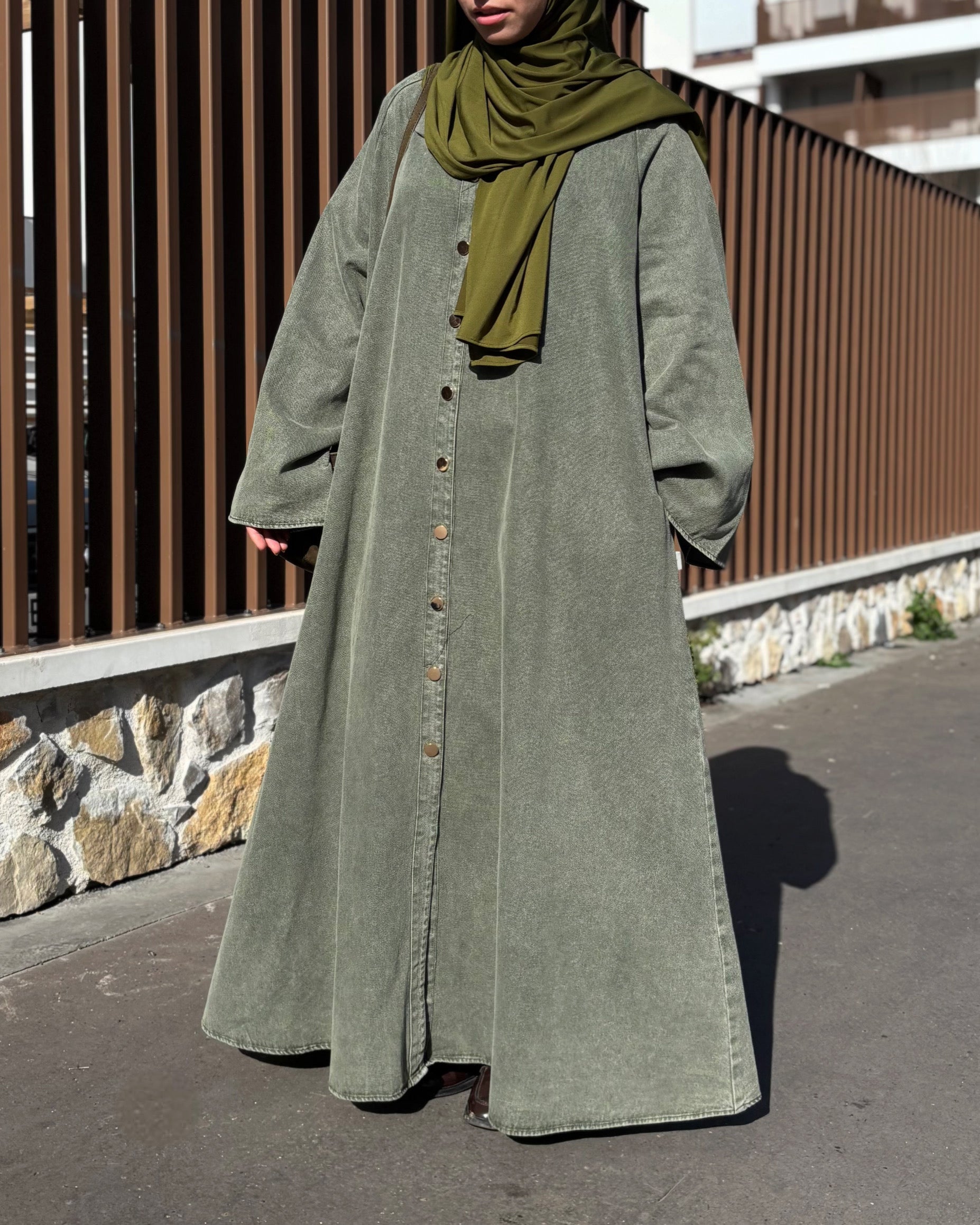 Abaya en jean 100% coton - Modest fashion