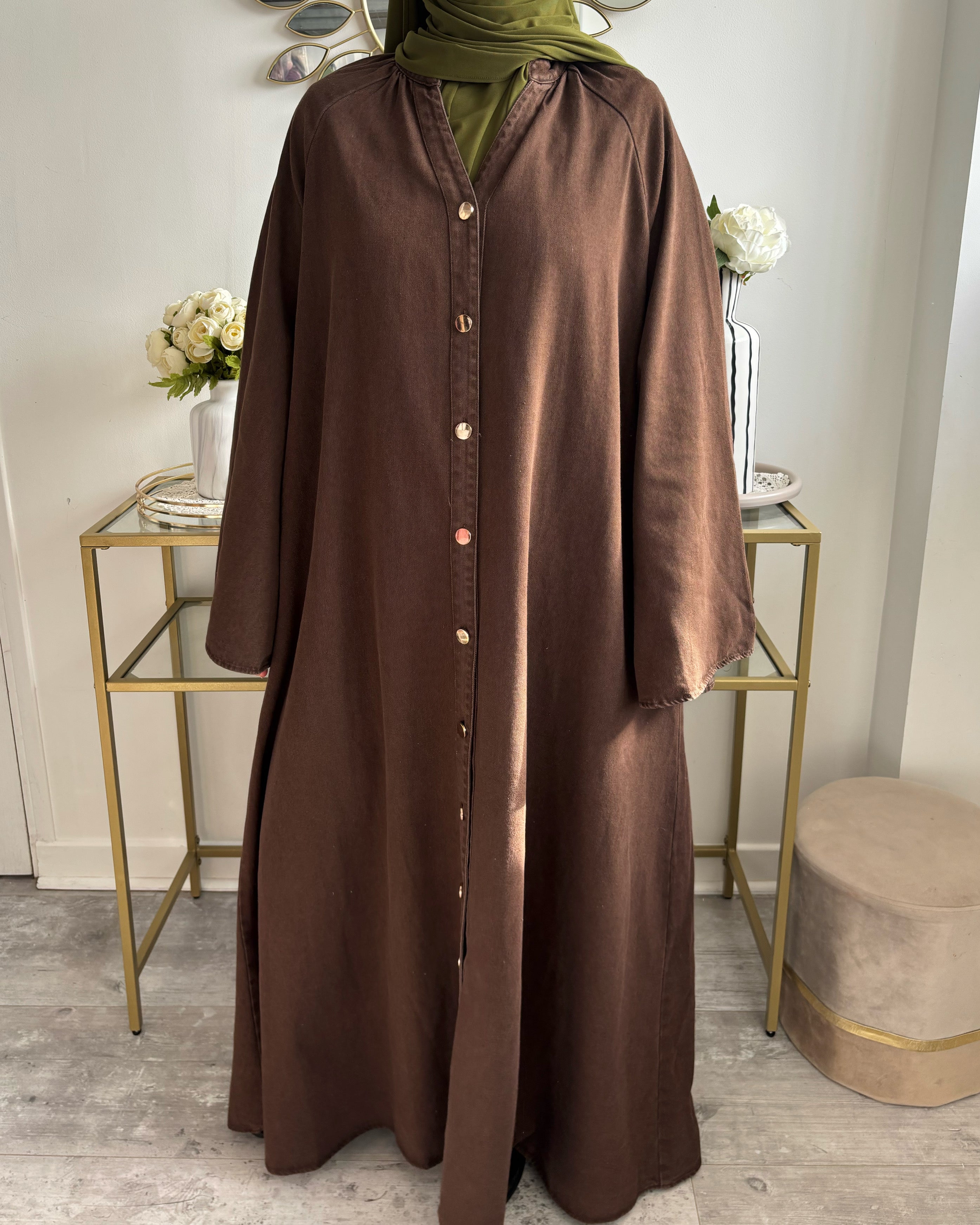 Abaya en jean 100% coton - Modest fashion