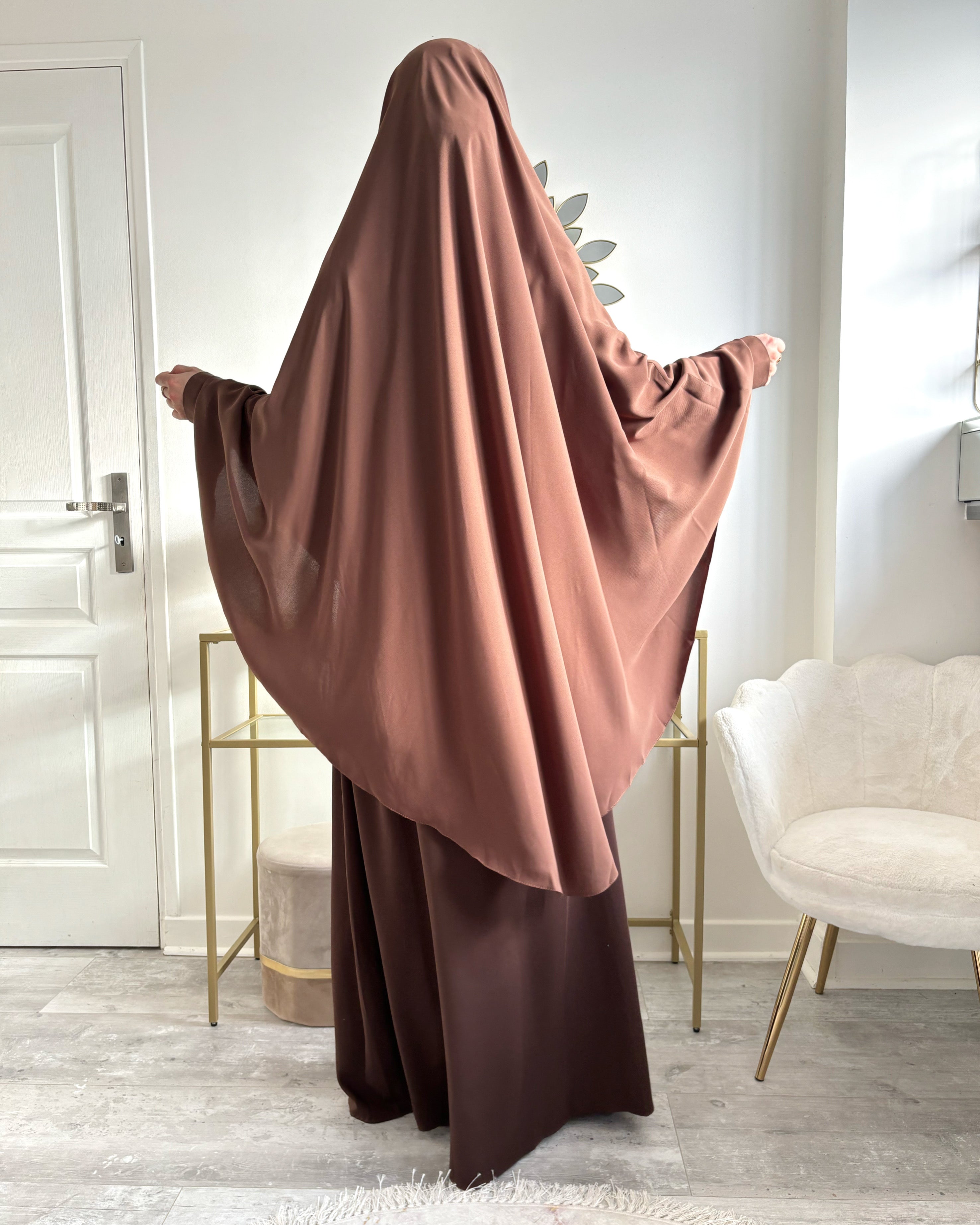 Khimar à manchettes made in Turquie – Modestie Assurée