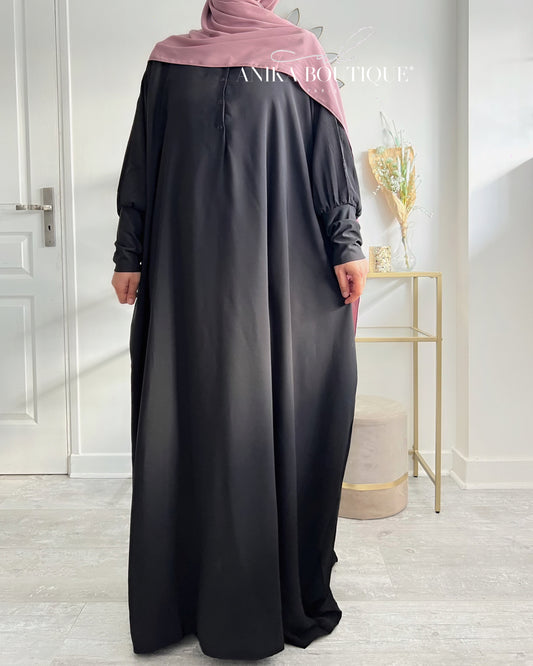 Abaya ample à clips