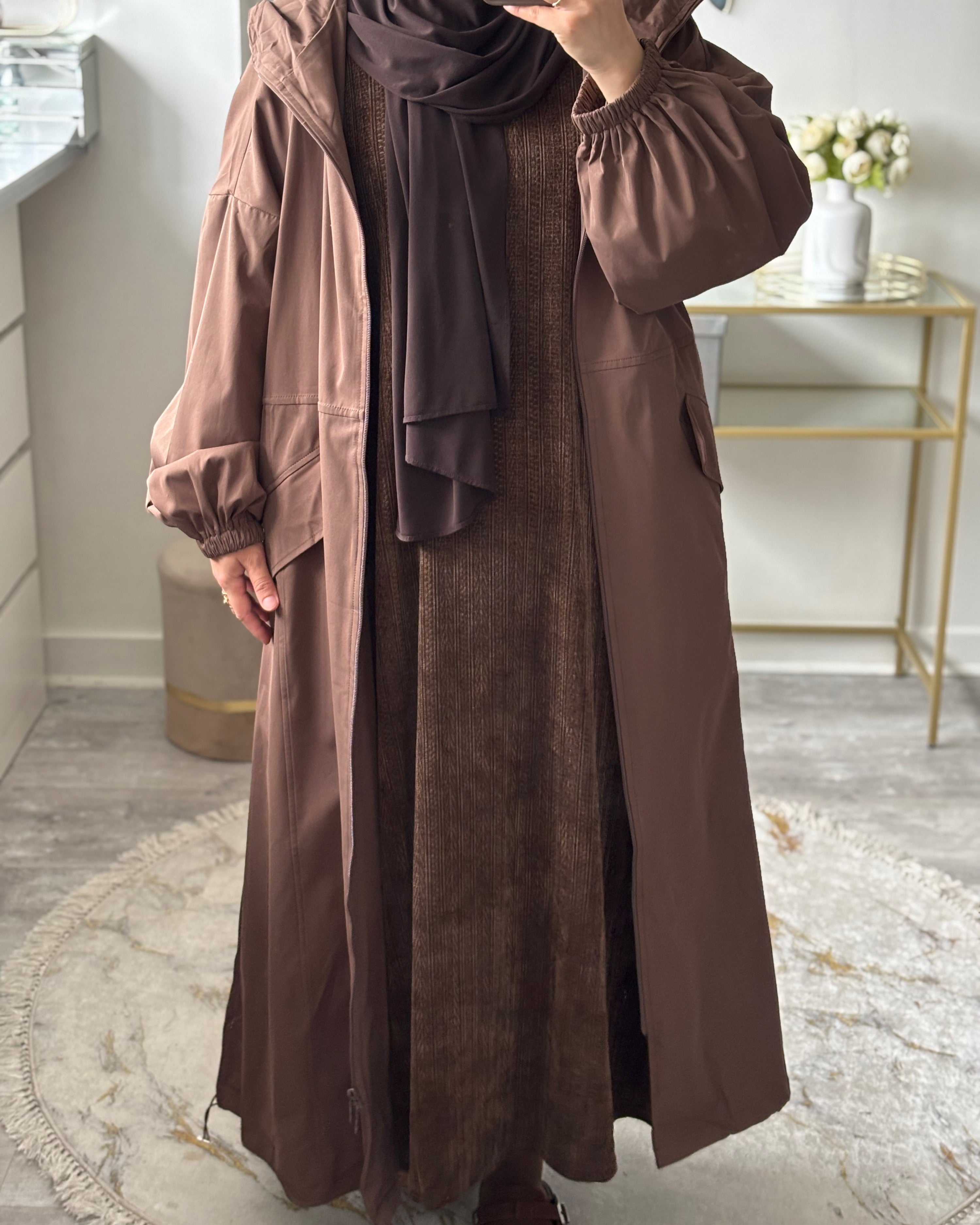 Veste Longue Imperméable & Coupe-Vent