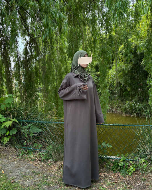 Abaya Sportive en Tissu Sweat - Confort et Élégance au Quotidien