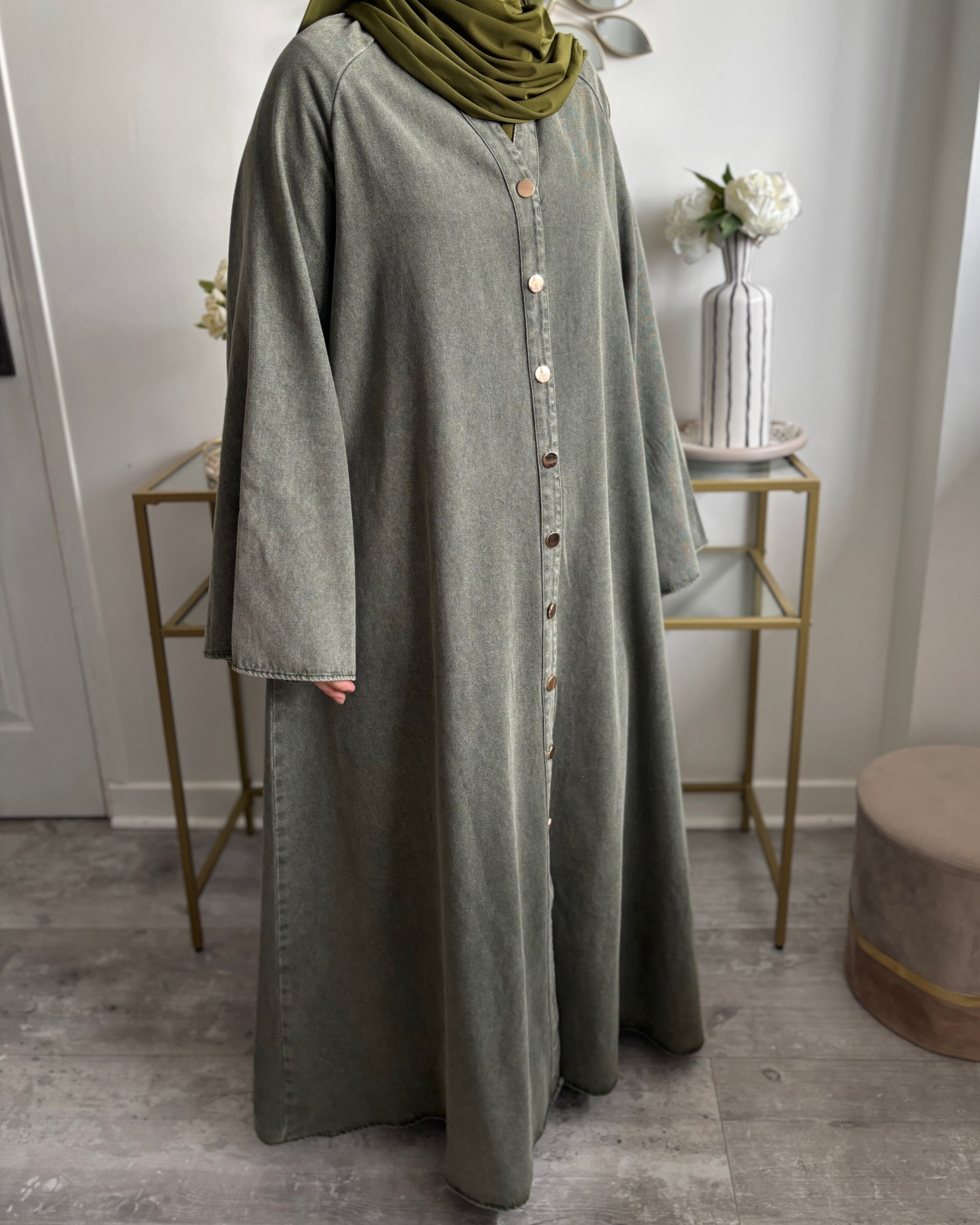 Abaya en jean 100% coton - Modest fashion