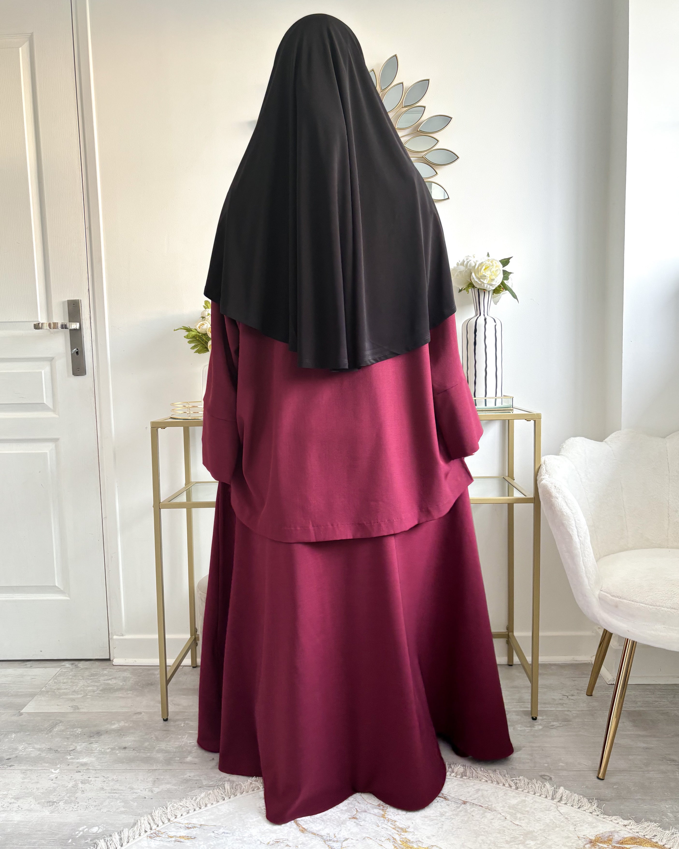 Khimar Jersey Premium Arrondi Moyen