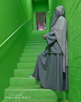 Hijab jersey 2 en 1 facile à enfiler