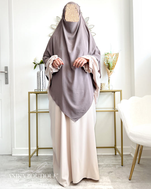 Khimar jazz maxi taupe