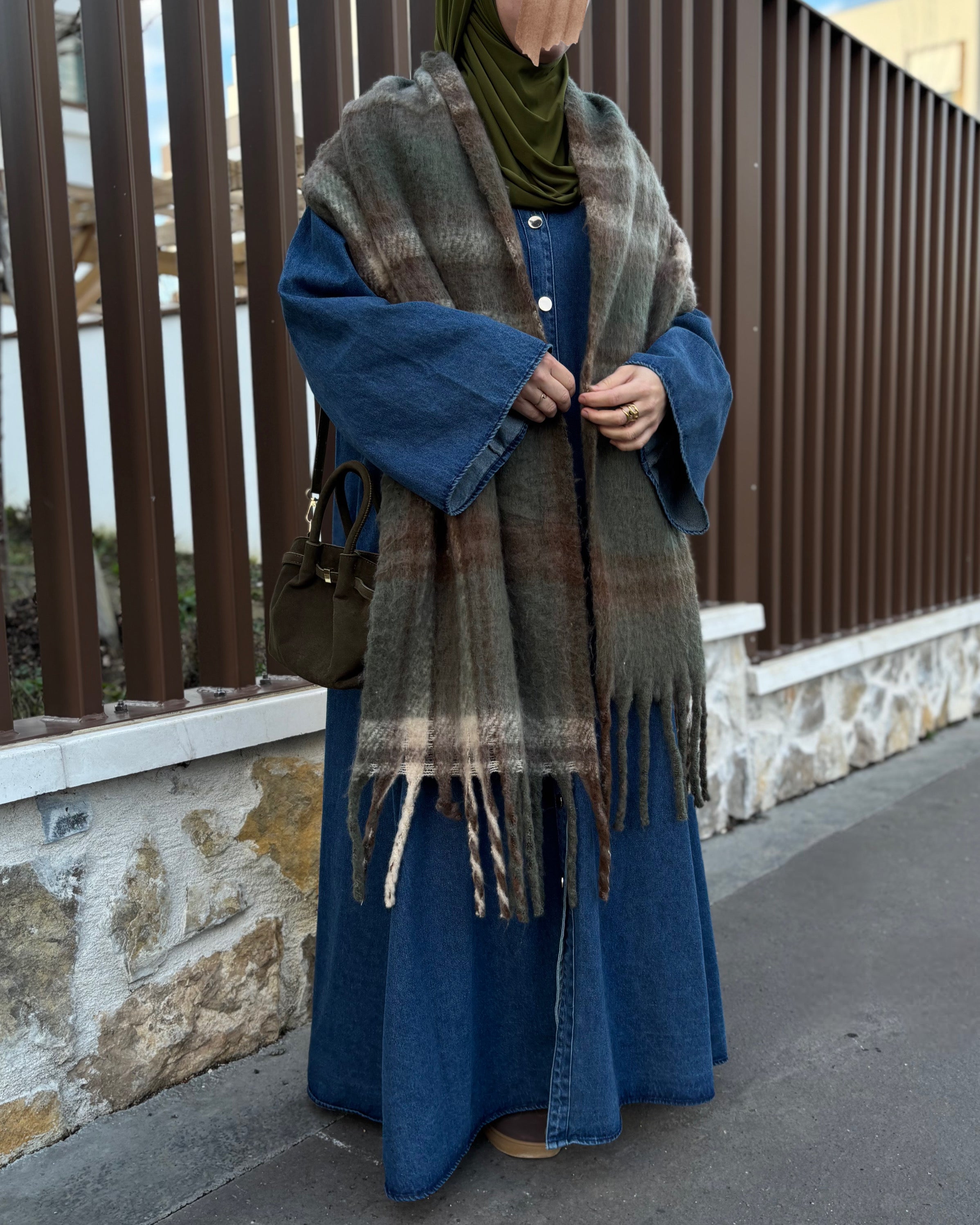 Abaya en jean 100% coton - Modest fashion