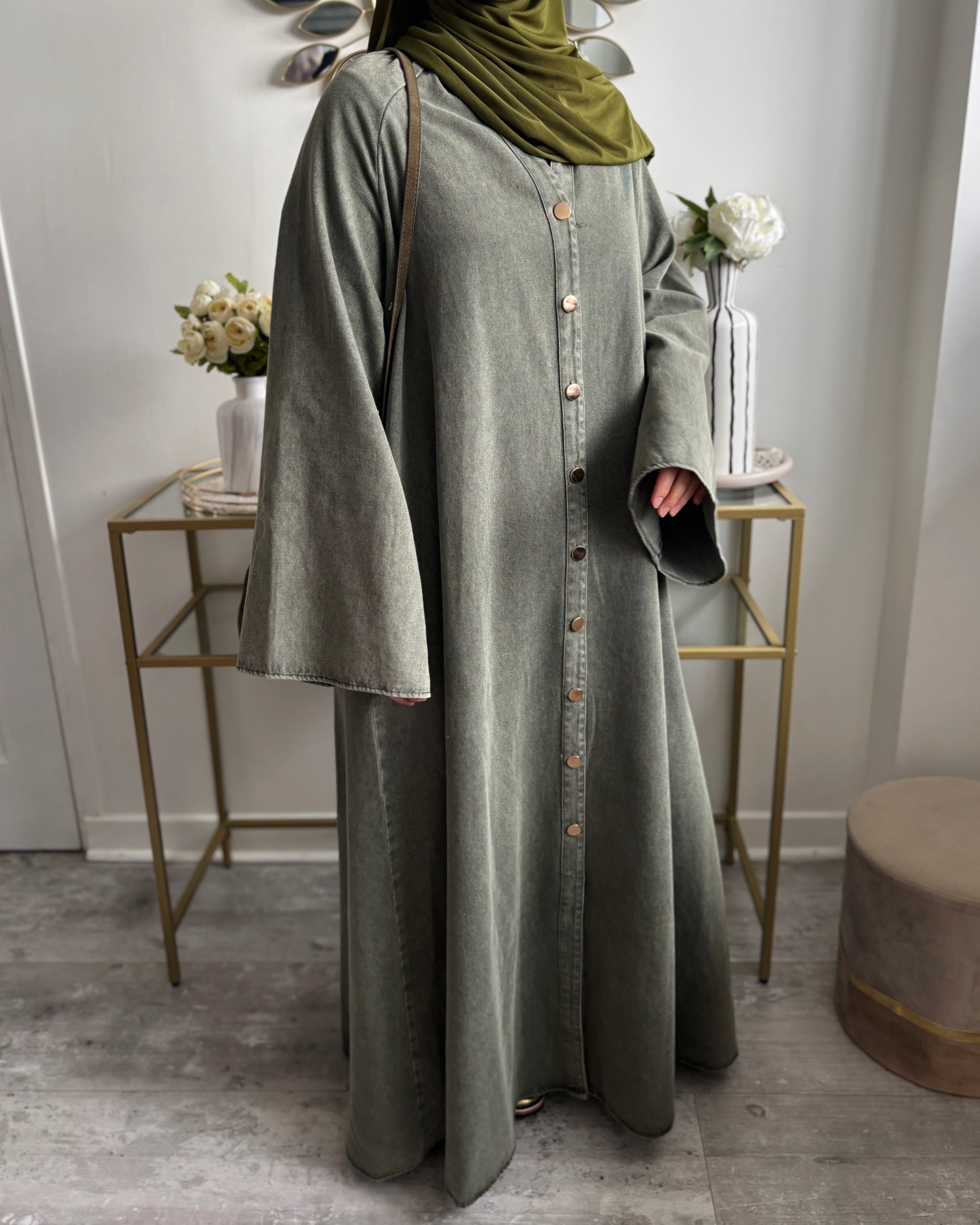 Abaya en jean 100% coton - Modest fashion