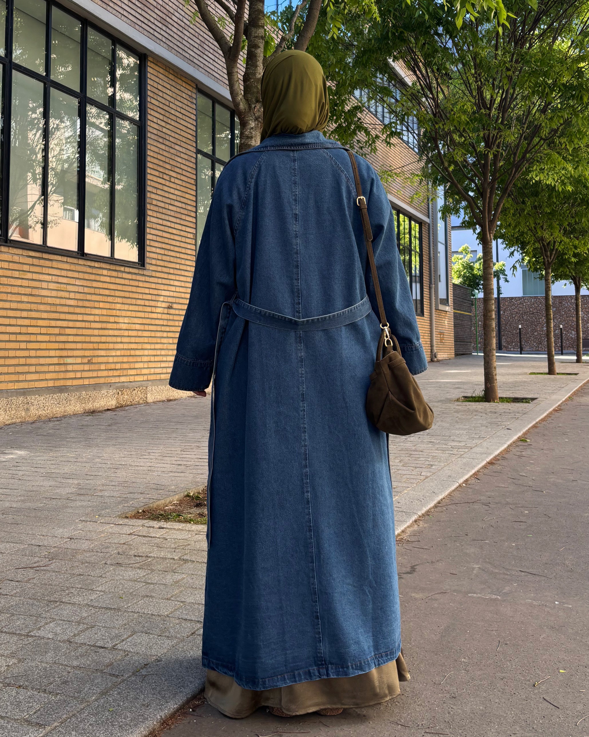 Trench en jean léger 100% coton – Modest Fashion