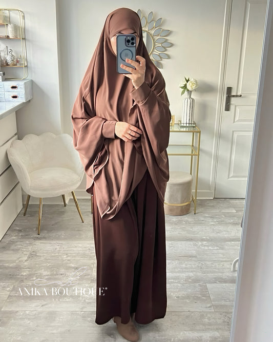 Khimar à manchettes made in Turquie – Modestie Assurée