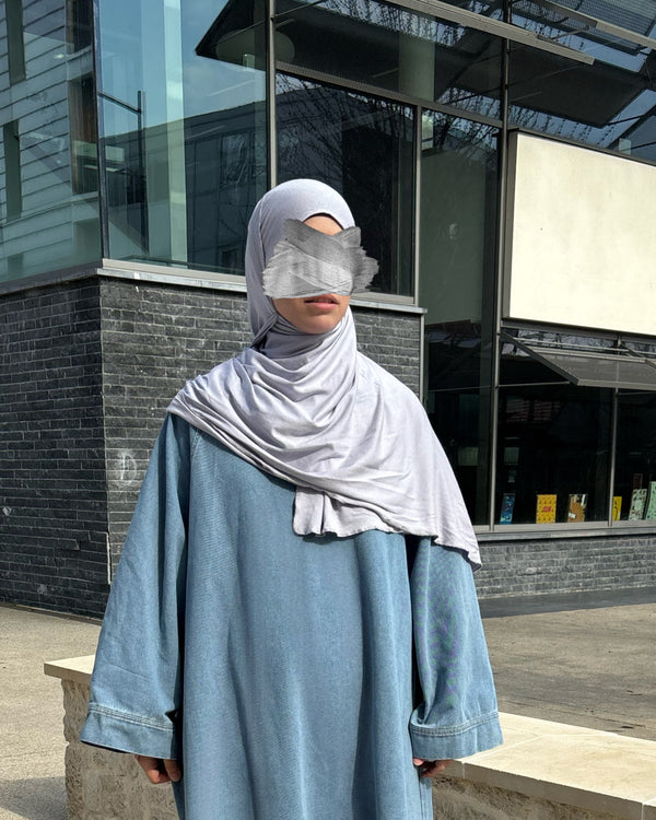 Hijab jersey 2 en 1 facile à enfiler