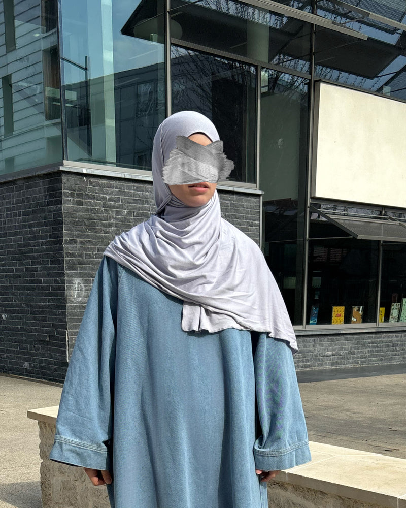 Hijab jersey 2 en 1 facile à enfiler