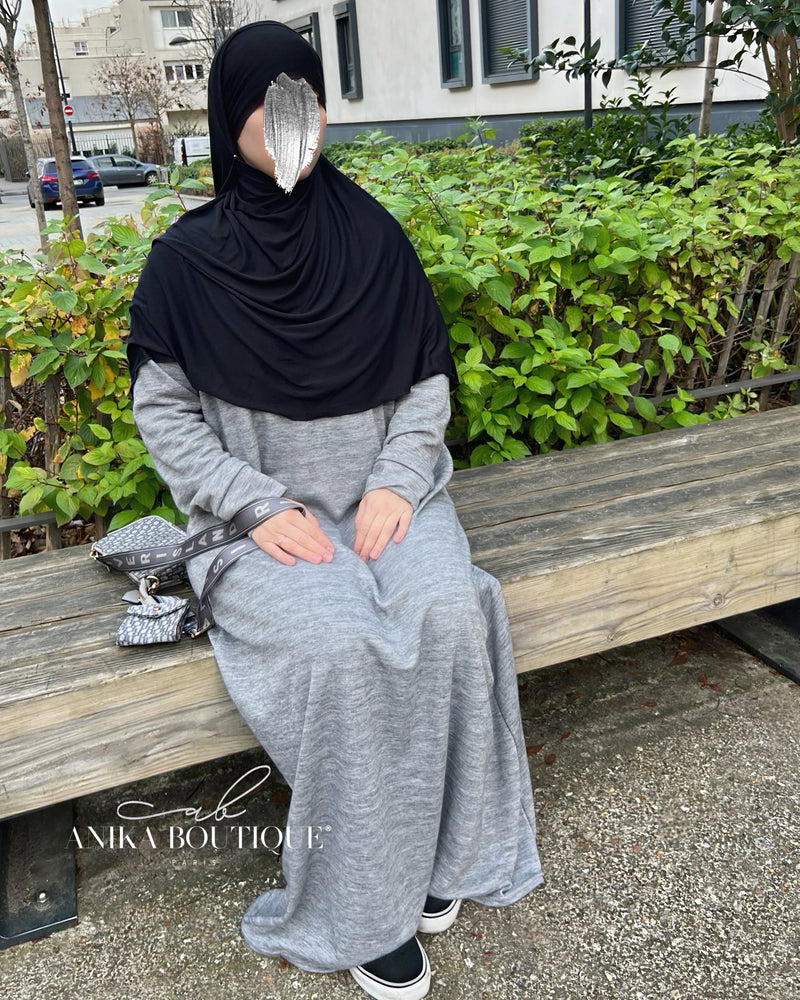 Hijab jersey 2 en 1 facile à enfiler