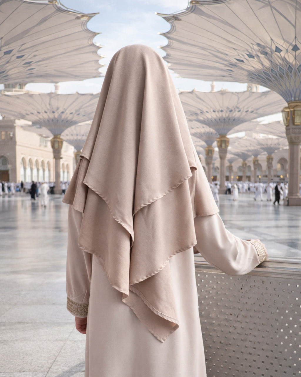 Khimar jazz 2 voiles petite fille