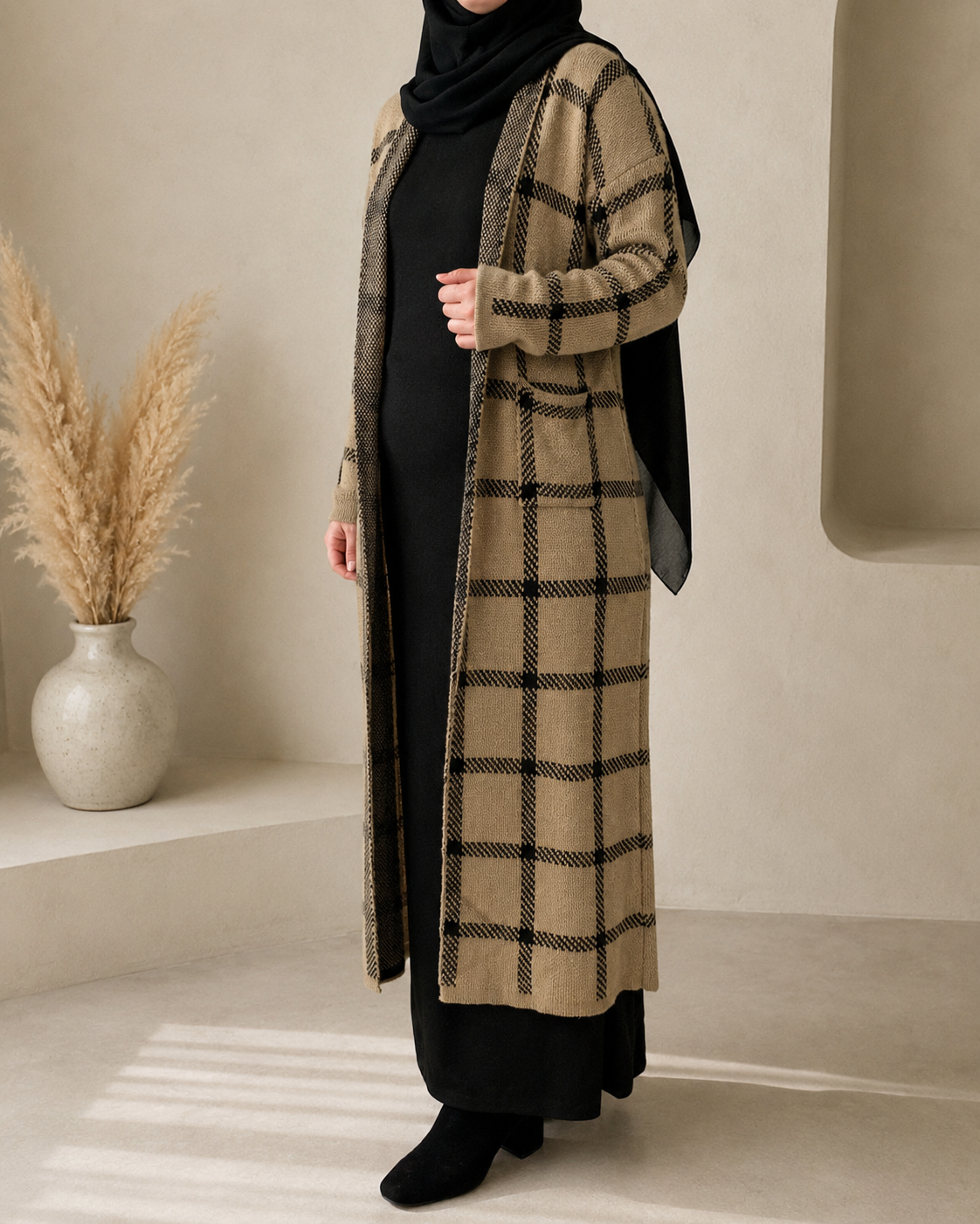 Gilet à carreaux