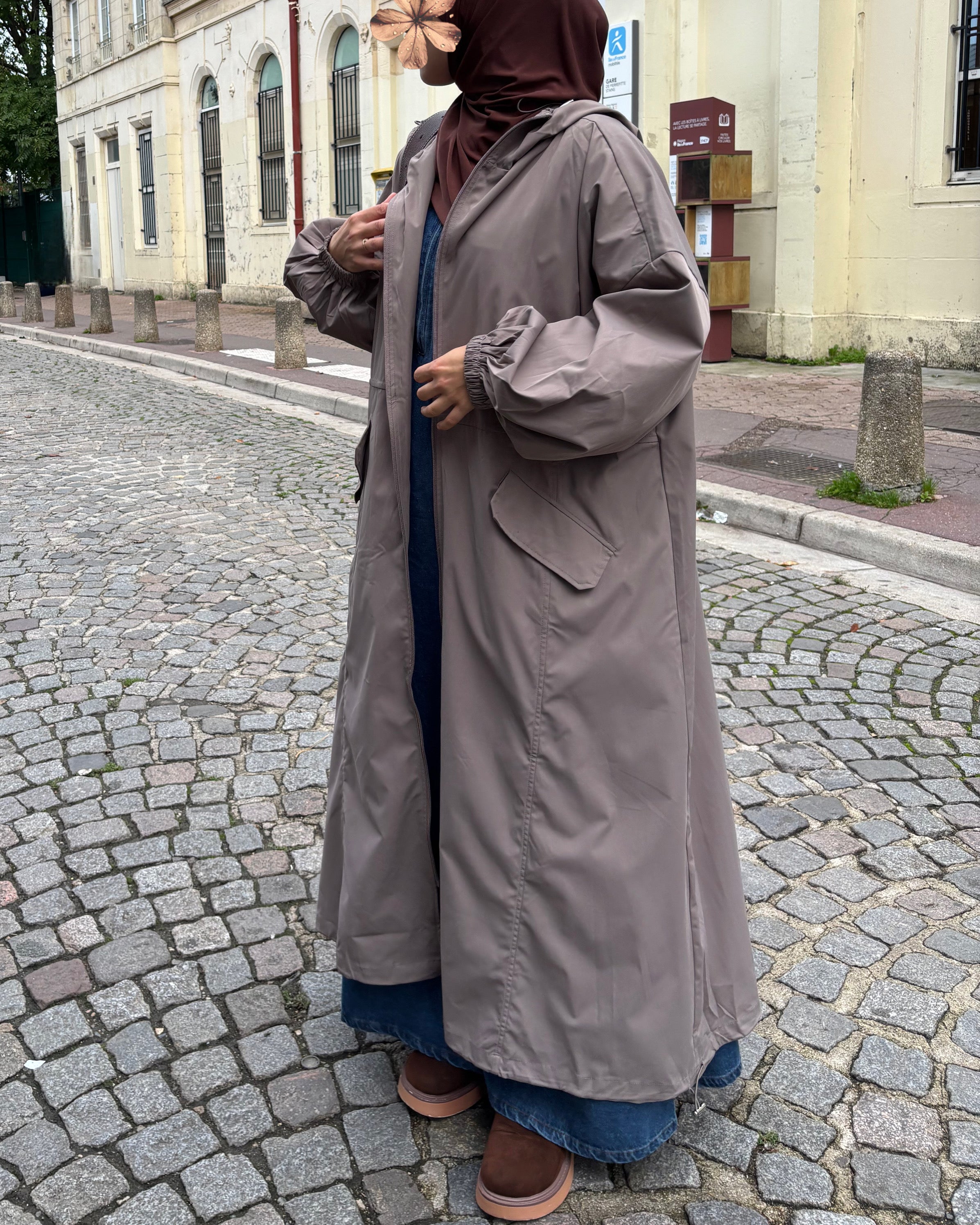 Veste Longue Imperméable & Coupe-Vent