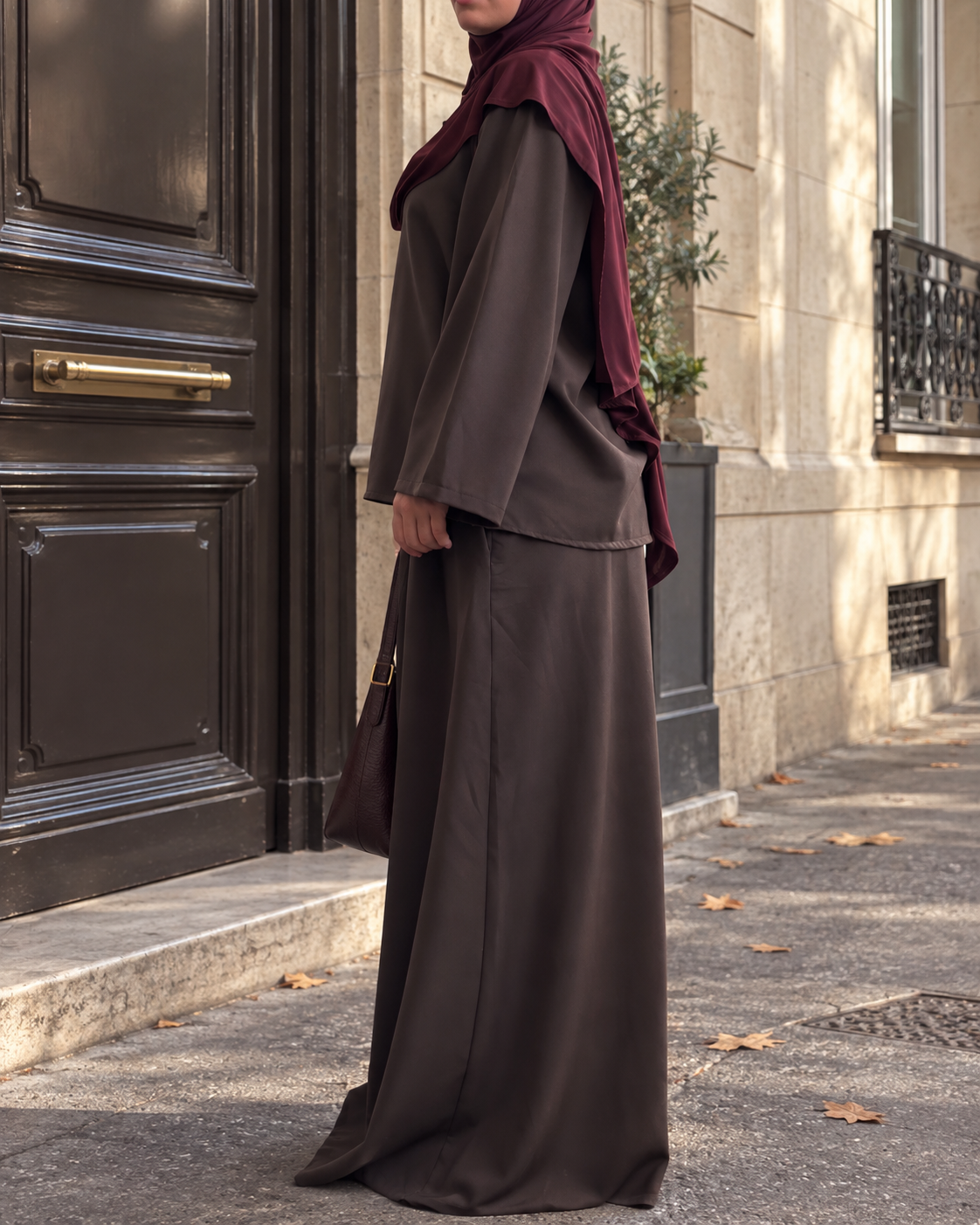 Ensemble Modest Tunique & Pantalon Wide Leg – Layering