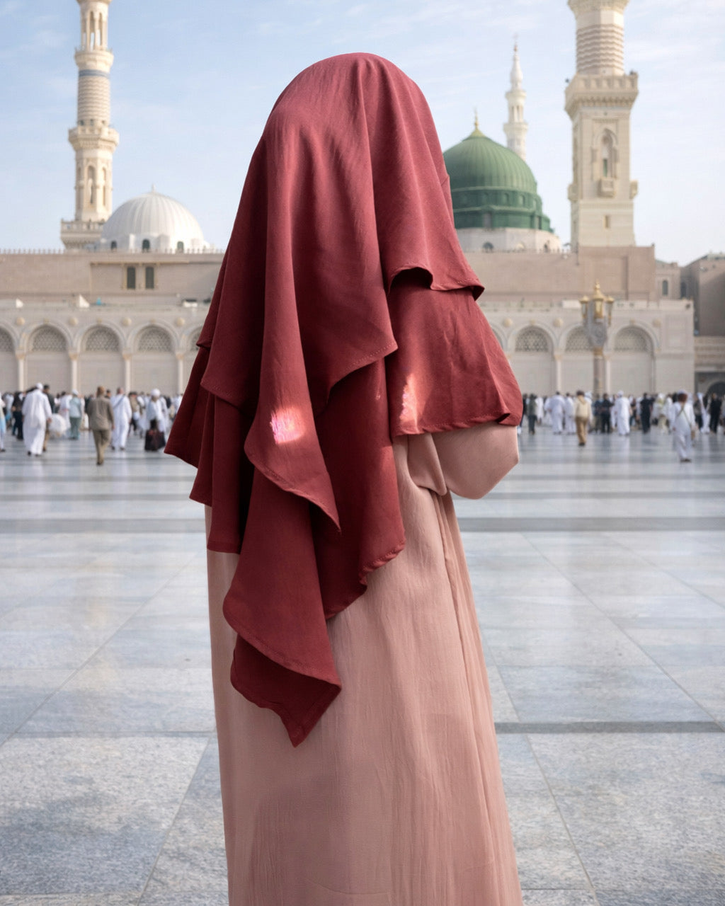 Khimar jazz 2 voiles petite fille