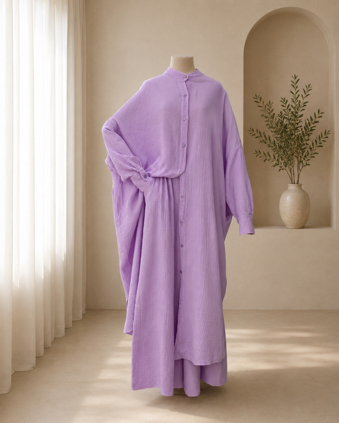 Ensemble Oversize  – 100% Coton Texturé