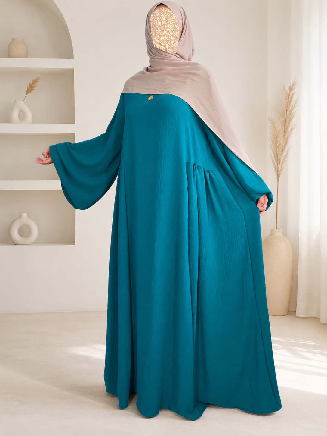 Abaya Nesrine Jazz – Abaya Modest Fashion Légère et Fluide pour l’Été