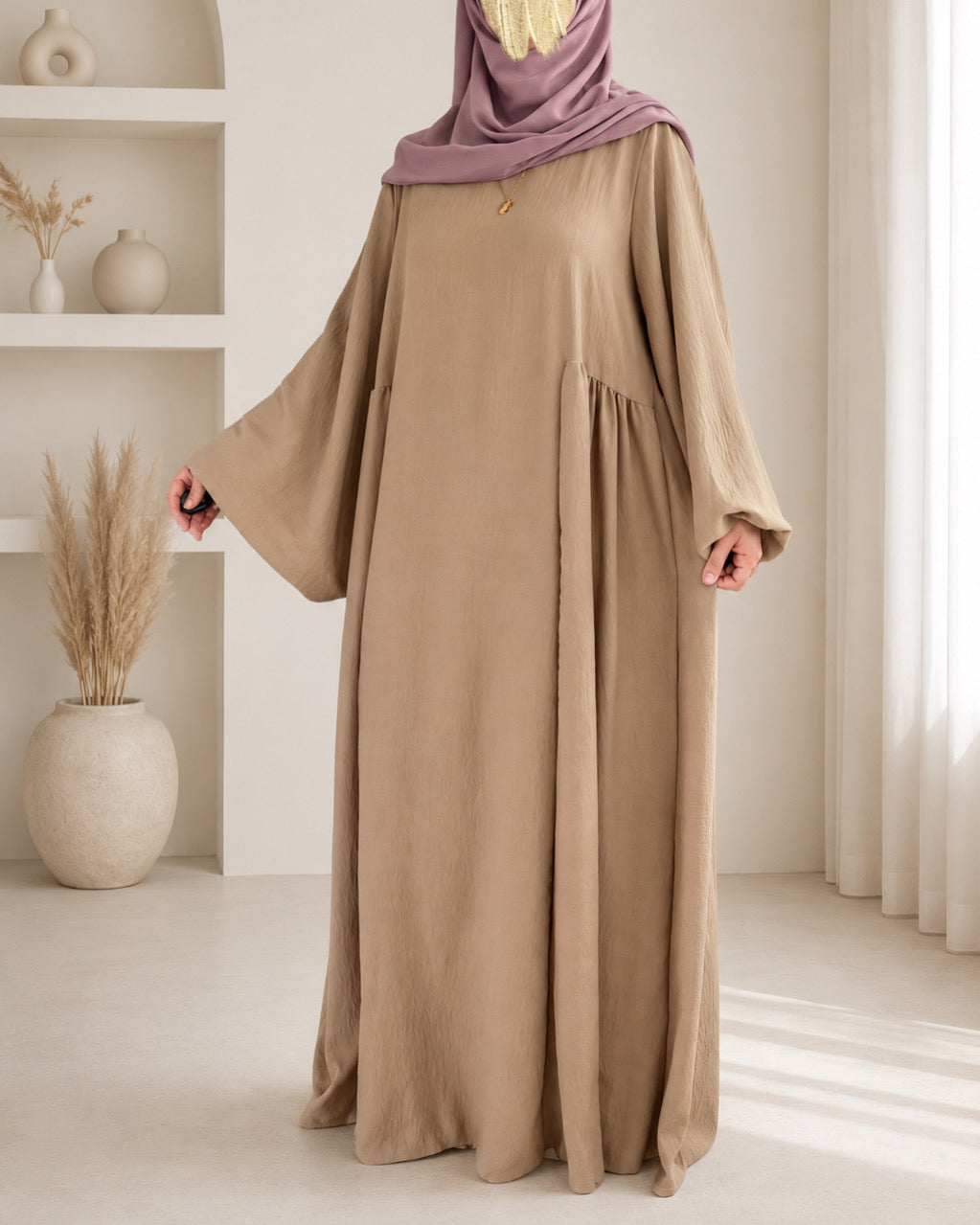 Abaya Nesrine Jazz – Abaya Modest Fashion Légère et Fluide pour l’Été