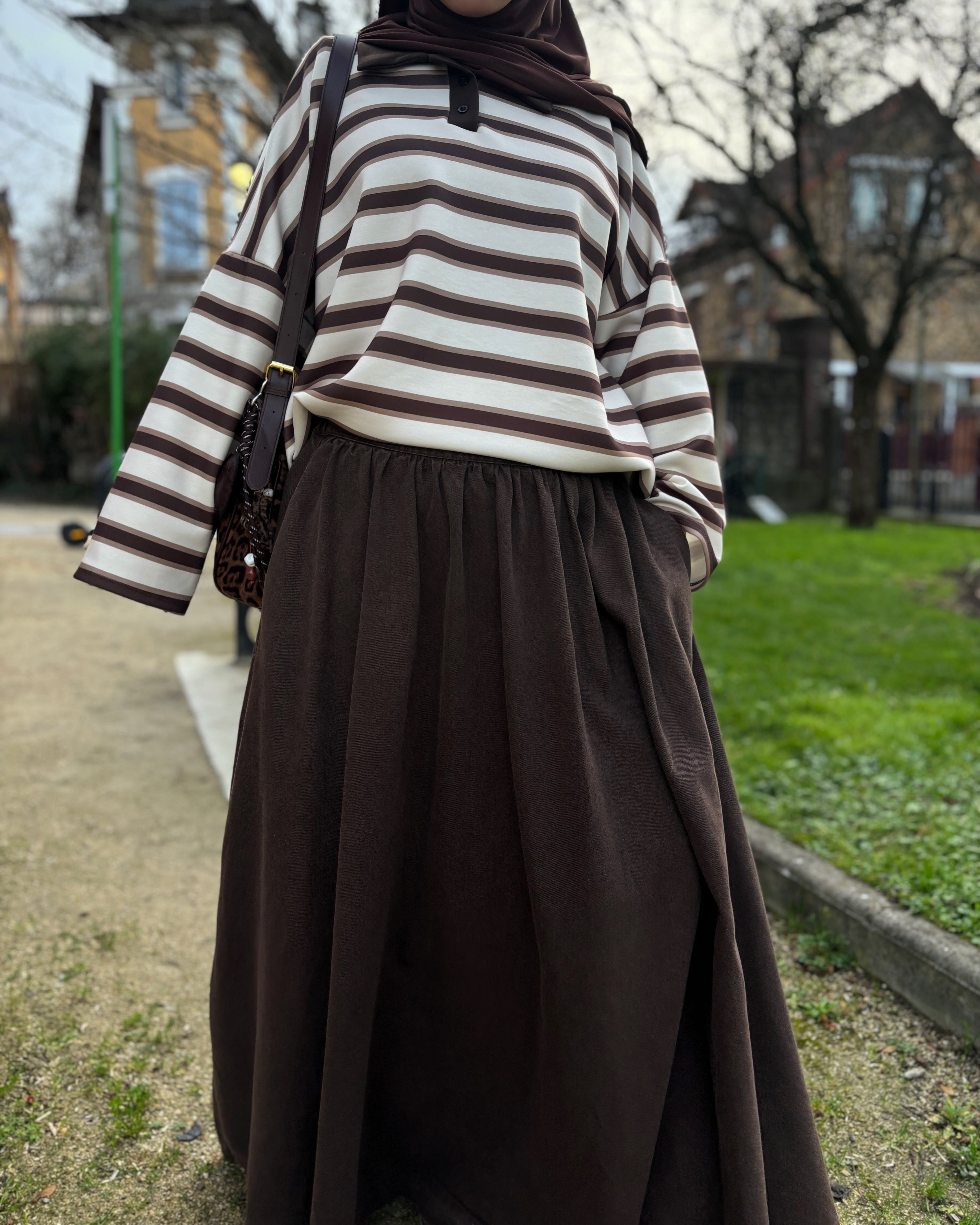 Jupe longue en jean 100% coton – Coupe large