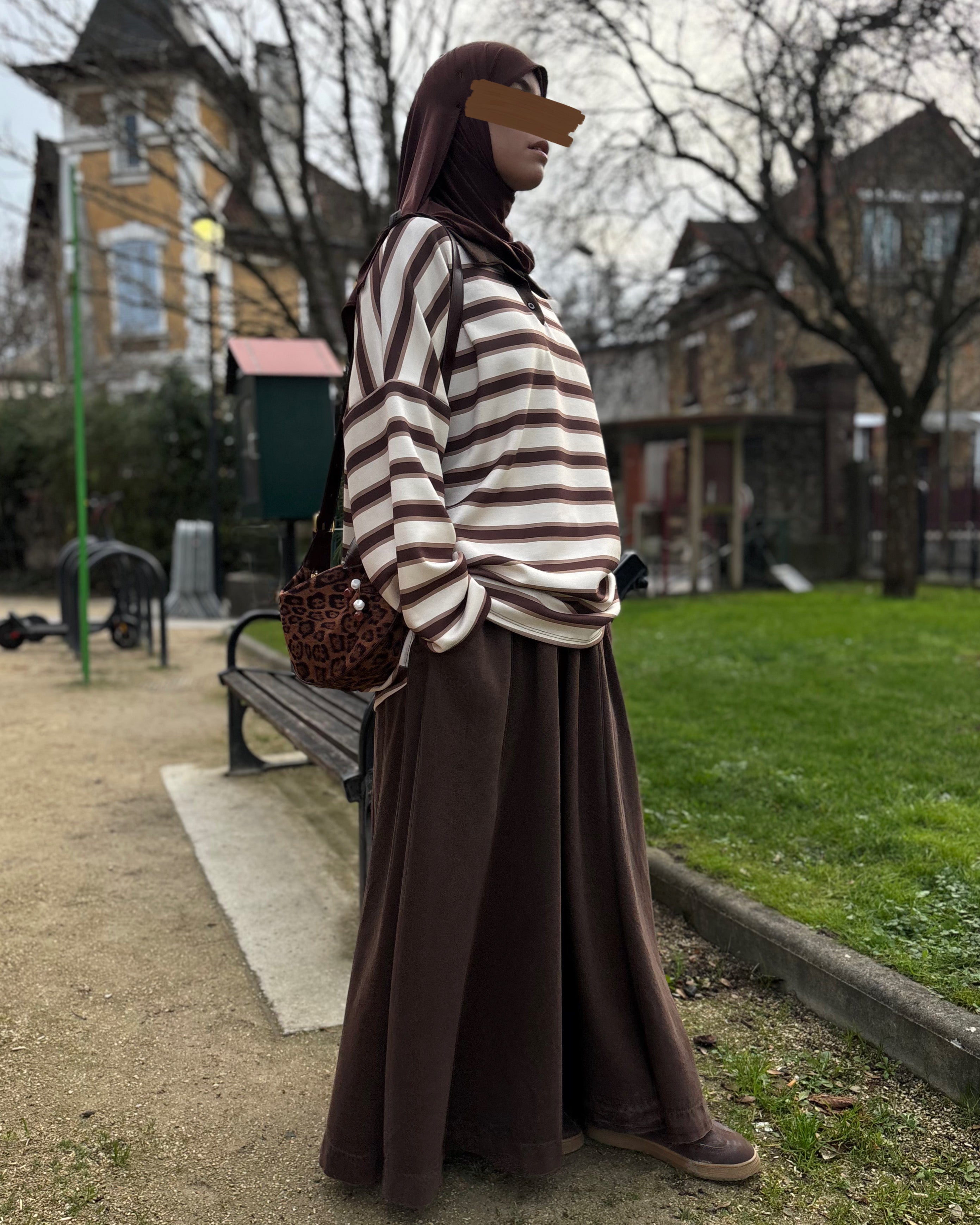 Jupe longue en jean 100% coton – Coupe large