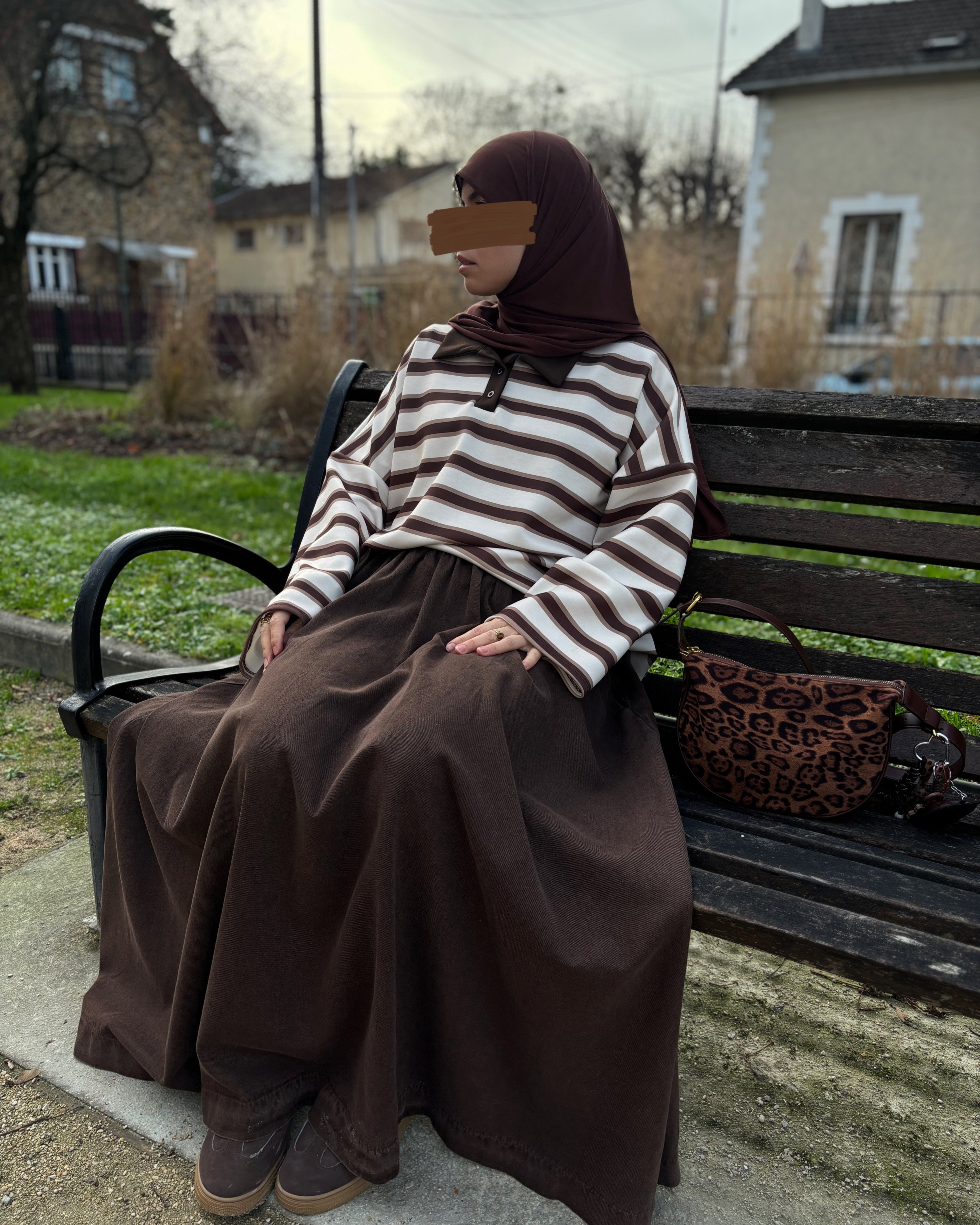 Jupe longue en jean 100% coton – Coupe large