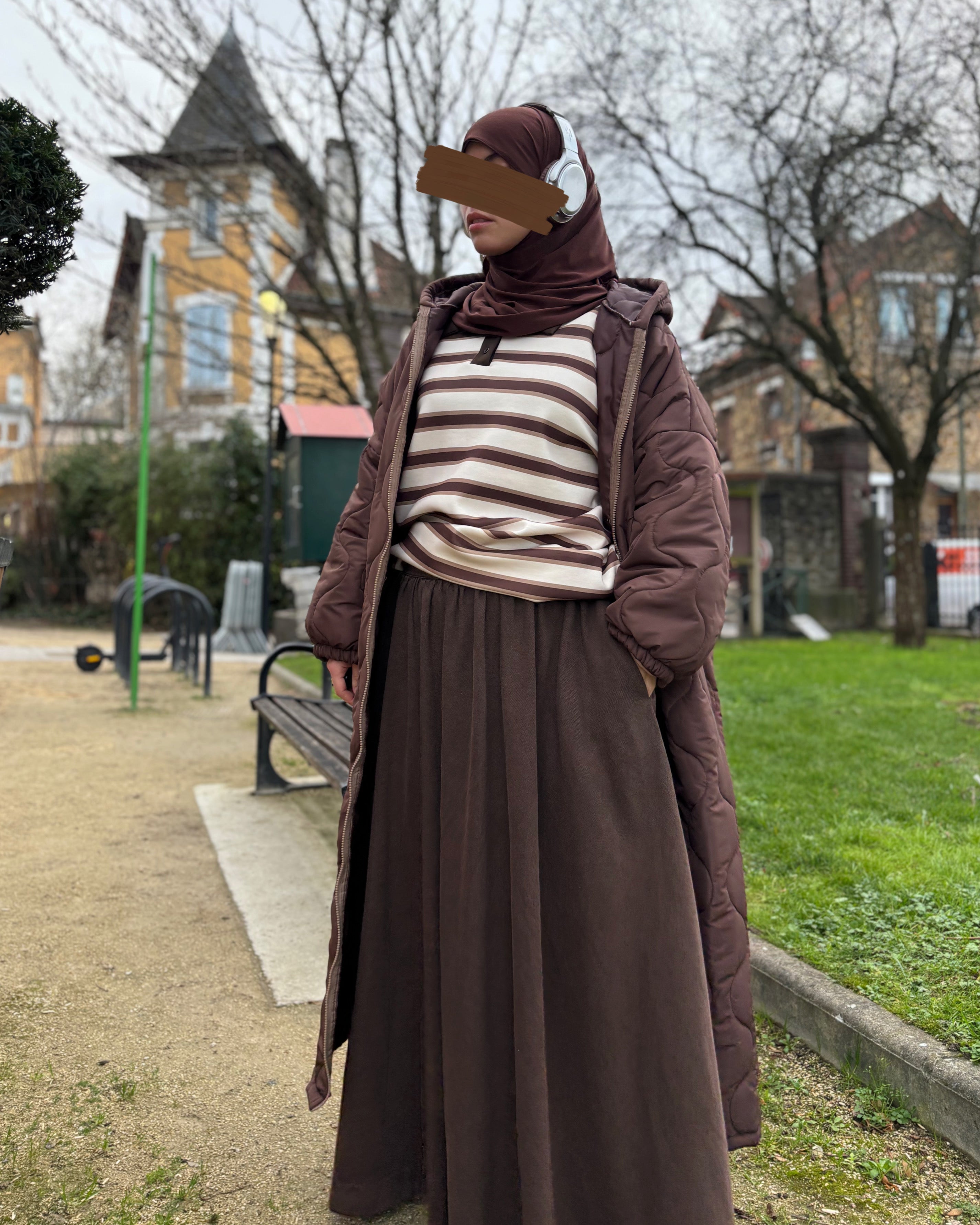 Jupe longue en jean 100% coton – Coupe large