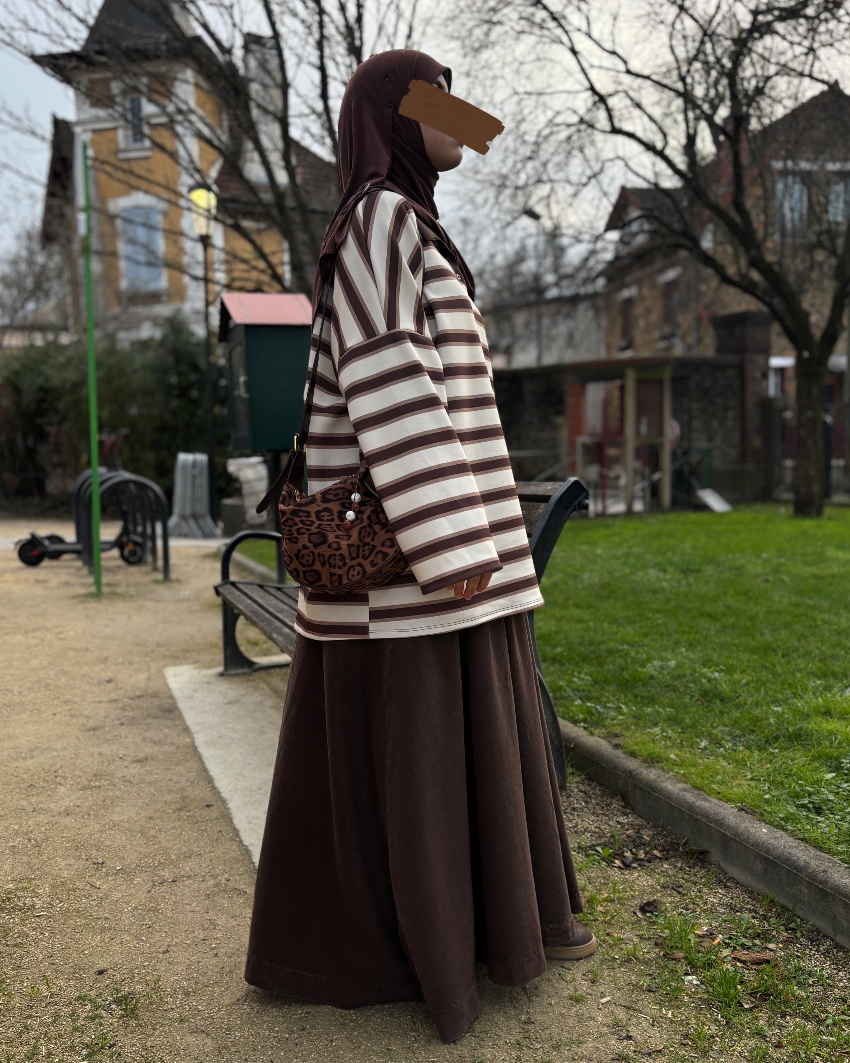 Jupe longue en jean 100% coton – Coupe large