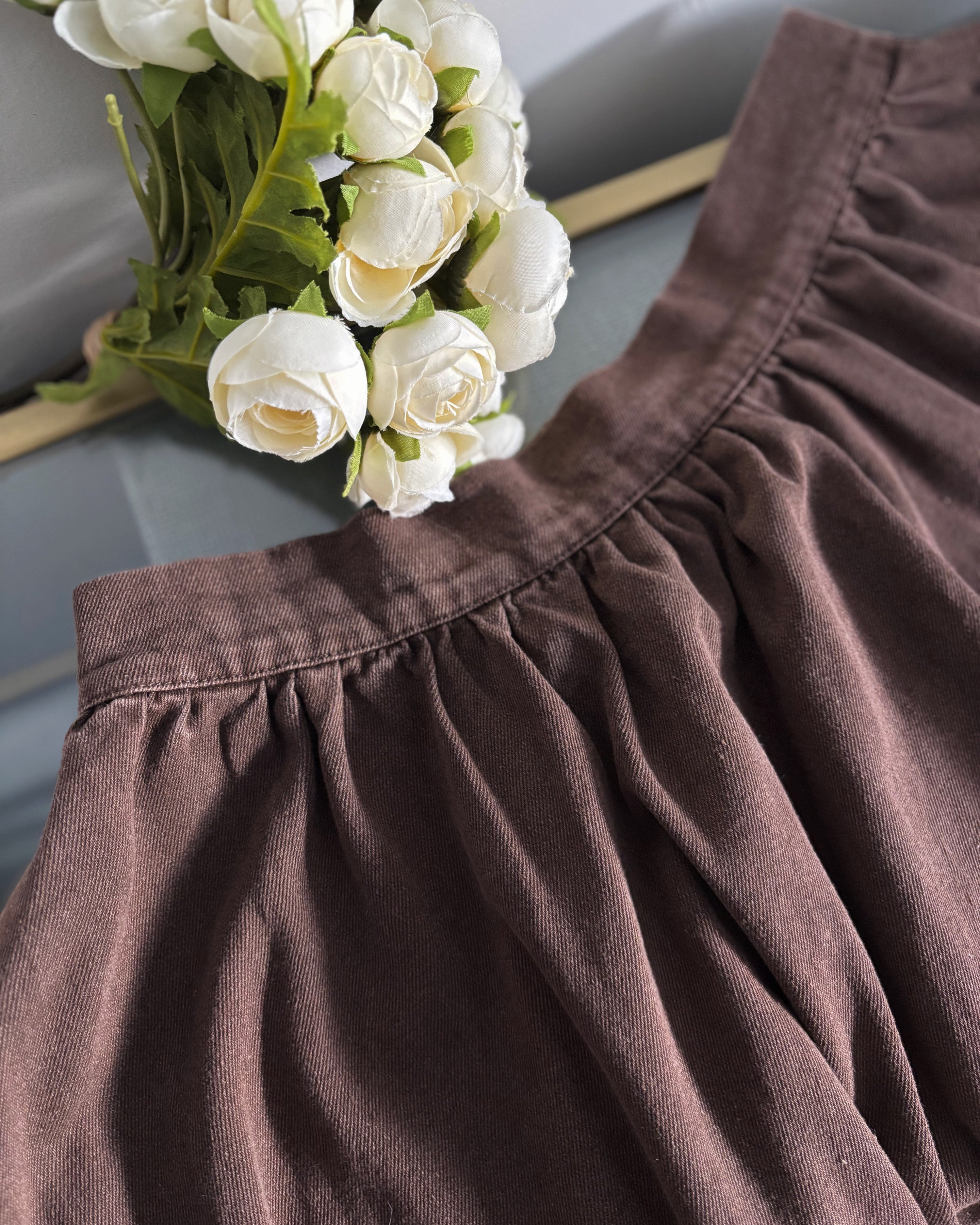 Jupe longue en jean 100% coton – Coupe large