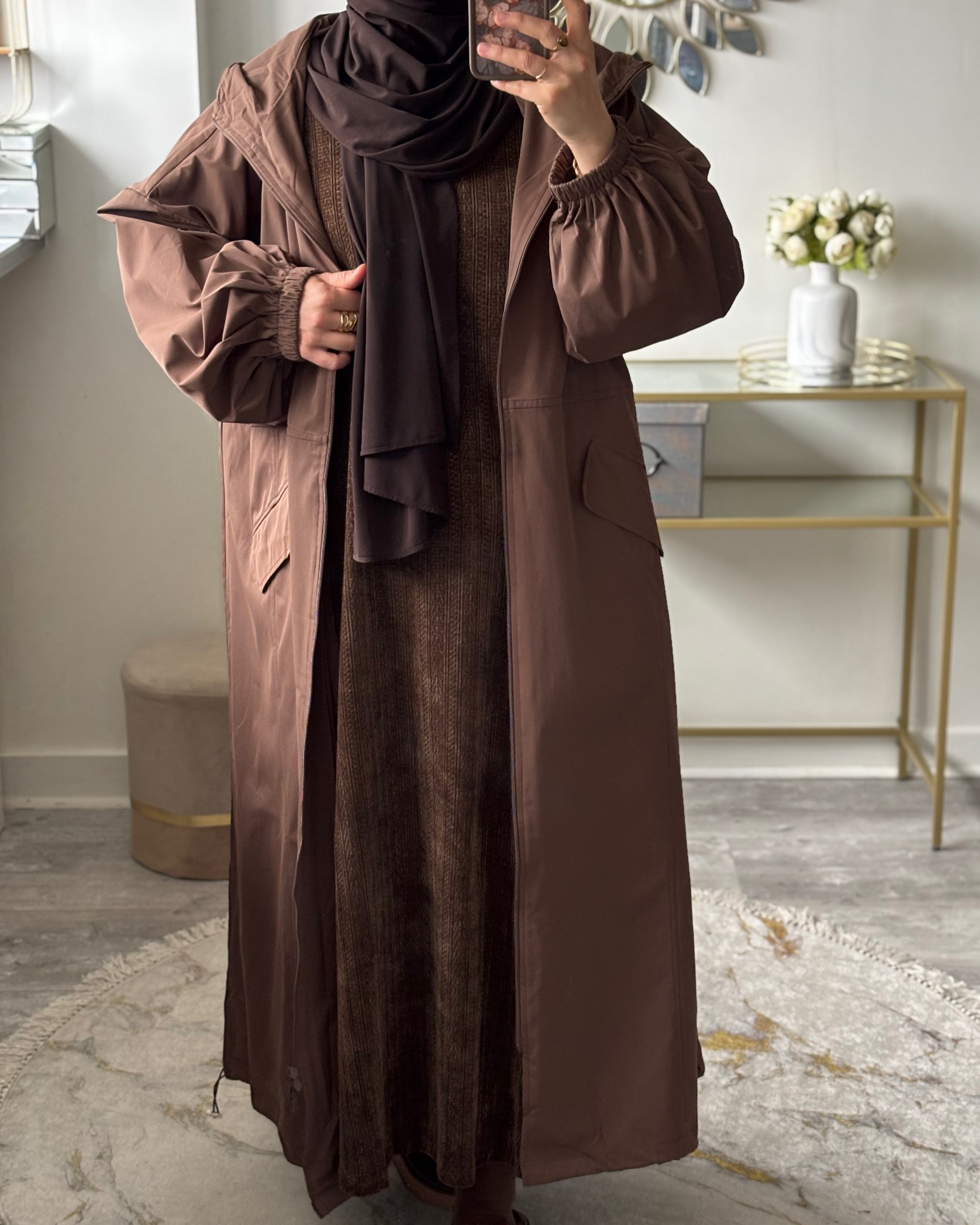 Veste Longue Imperméable & Coupe-Vent