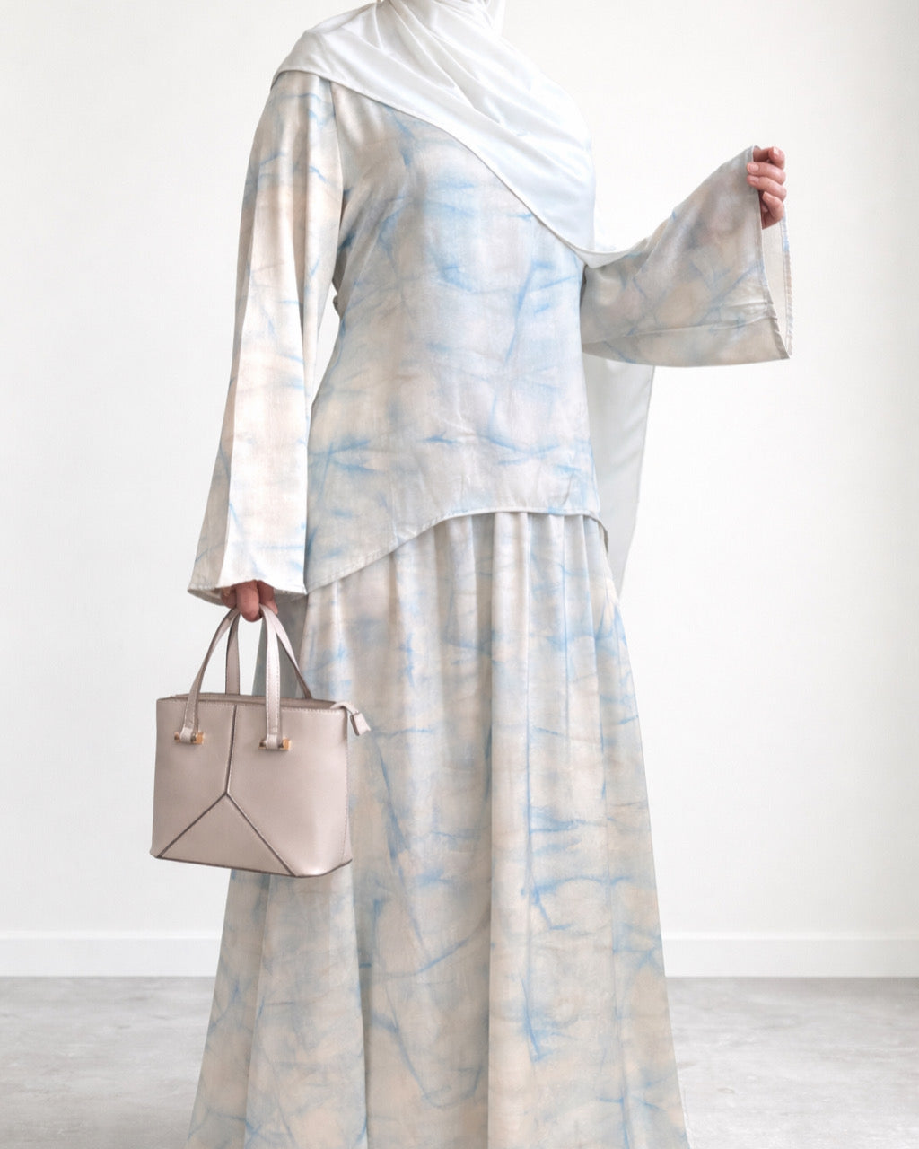 Ensemble Modest Fashion Femme Musulmane – Tunique Évasée & Jupe Longue Fluide