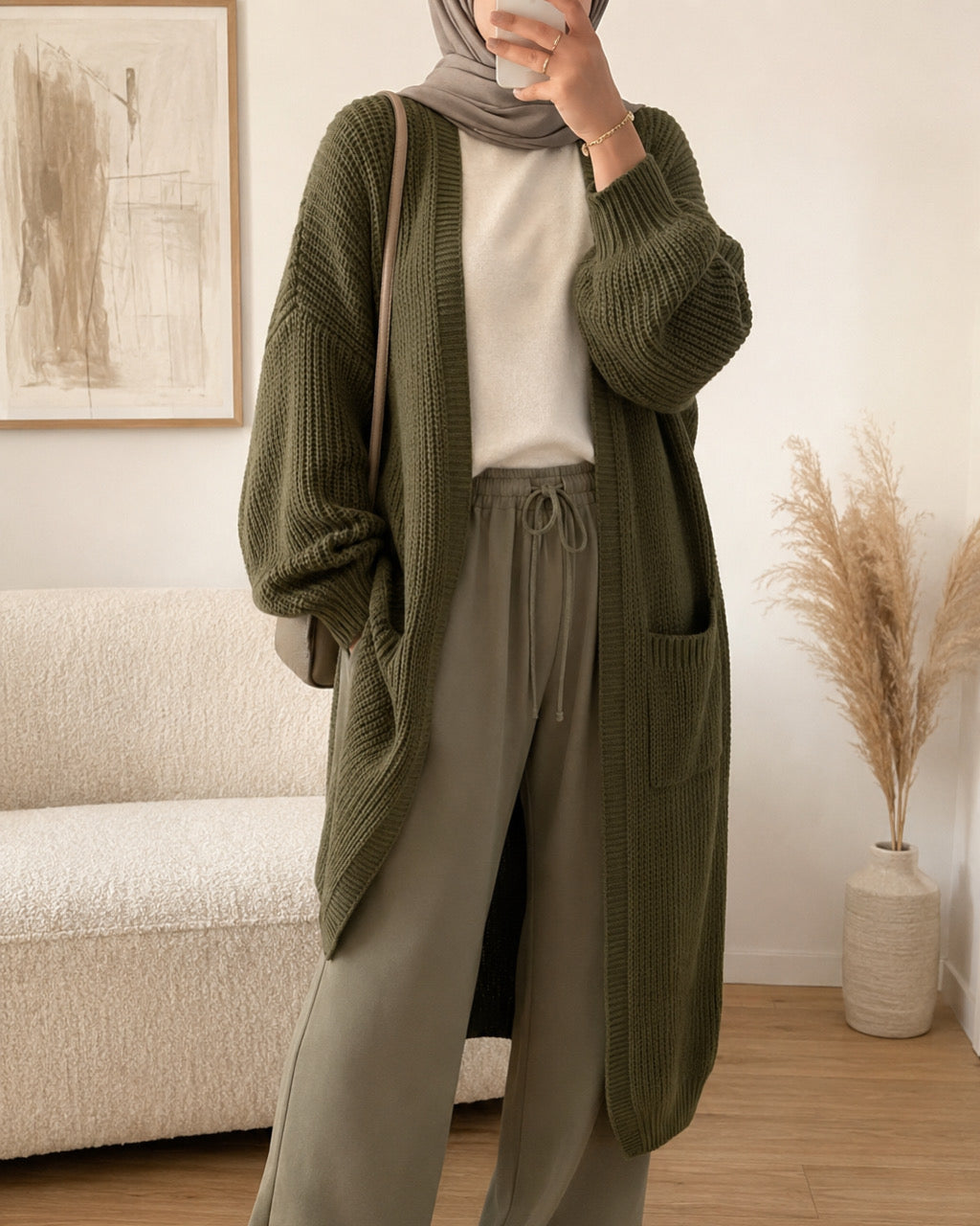 Long Gilet en Maille – Confort et Élégance au Quotidien