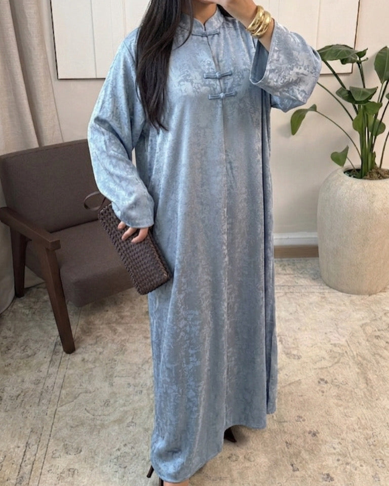 Abaya Satinée Inspiration Asiatique