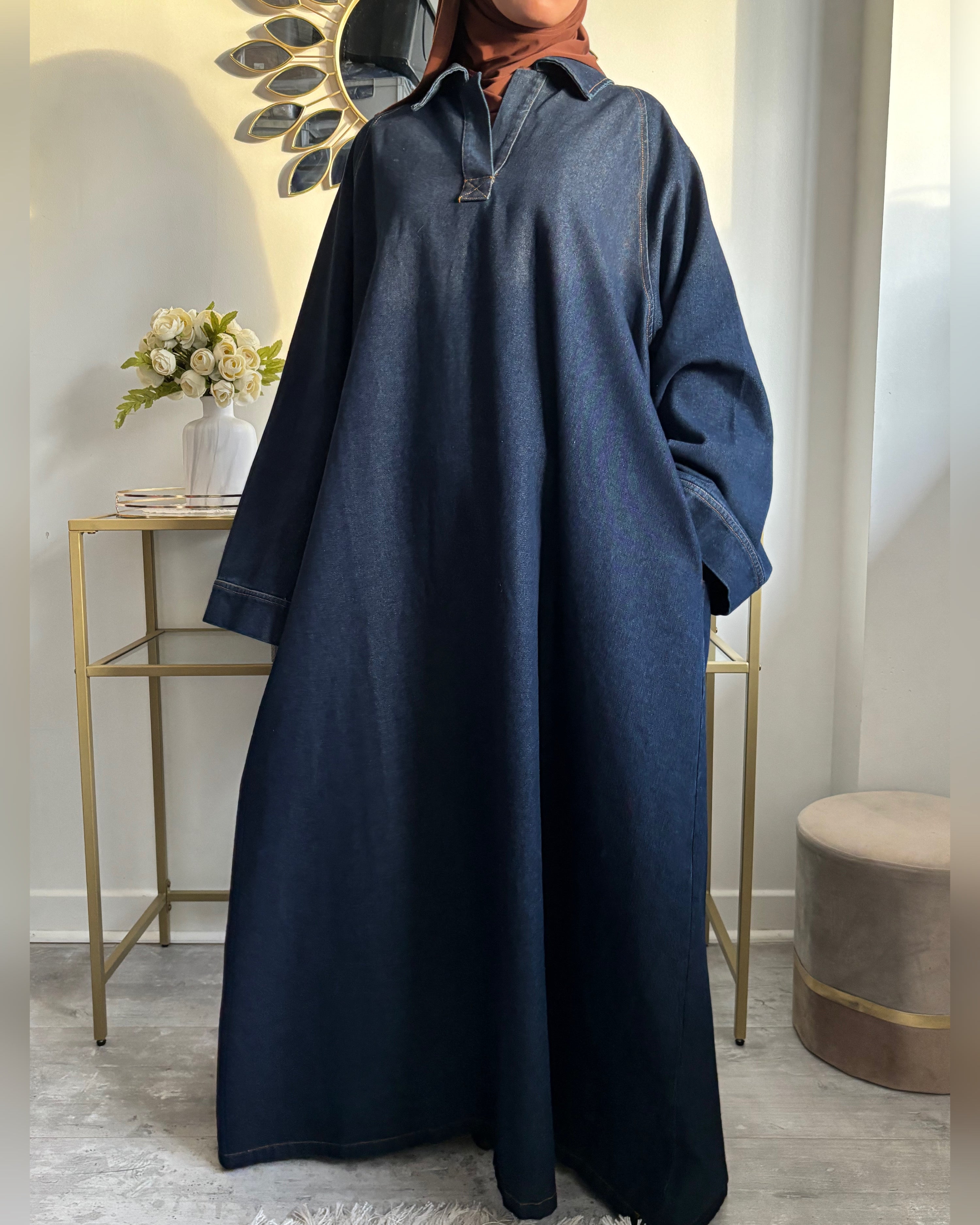 Abaya Jean – Denim Brut