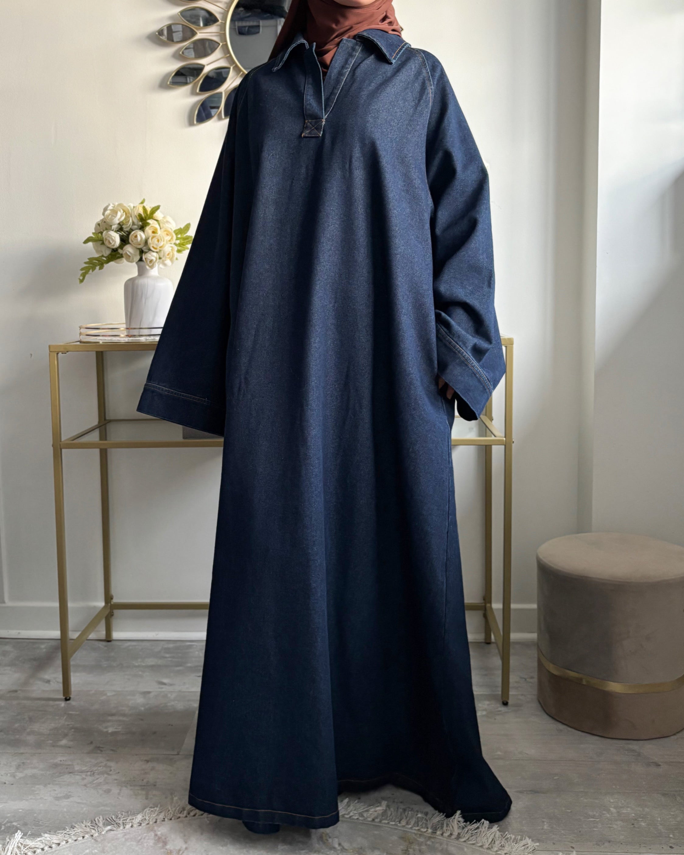 Abaya Jean – Denim Brut