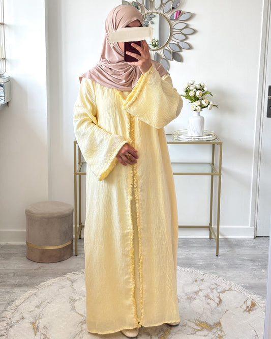 ensemble kimono issu effet lin modest fashion