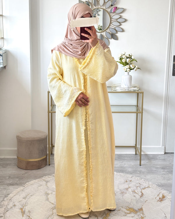 ensemble kimono issu effet lin modest fashion