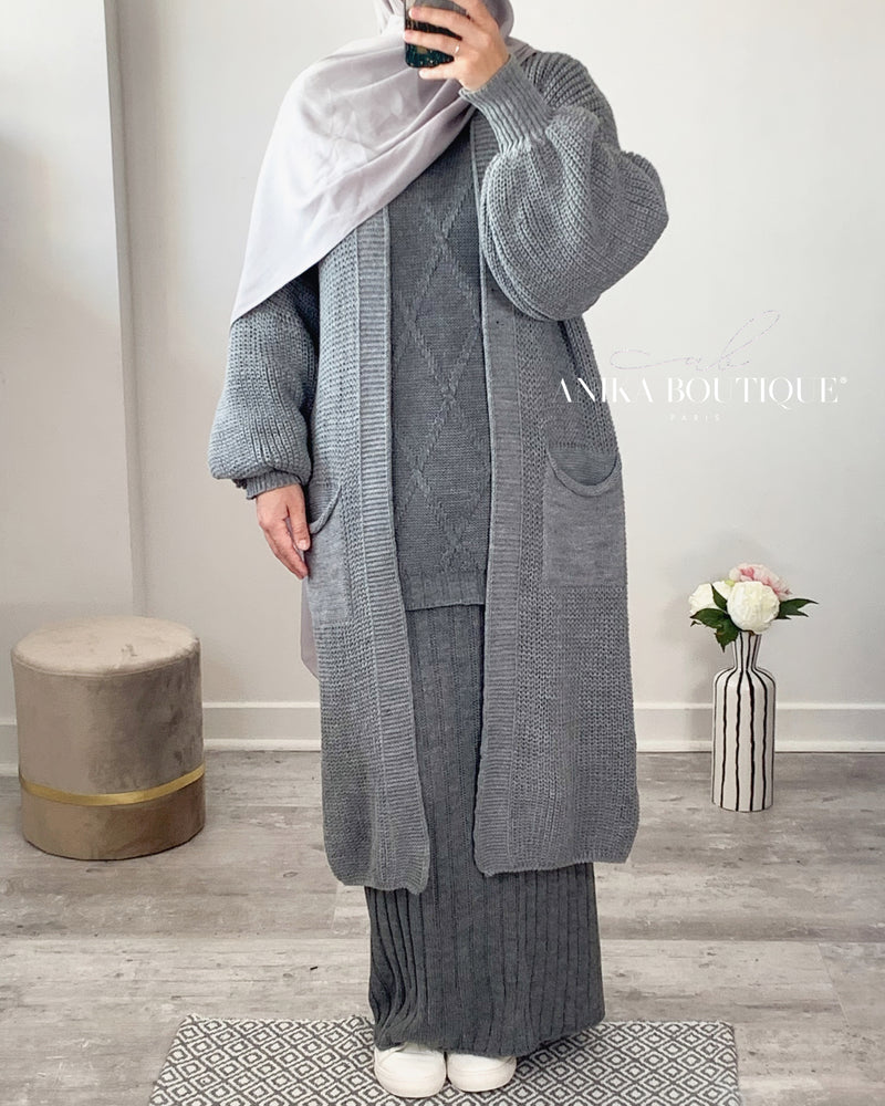 Long Gilet en Maille – Confort et Élégance au Quotidien
