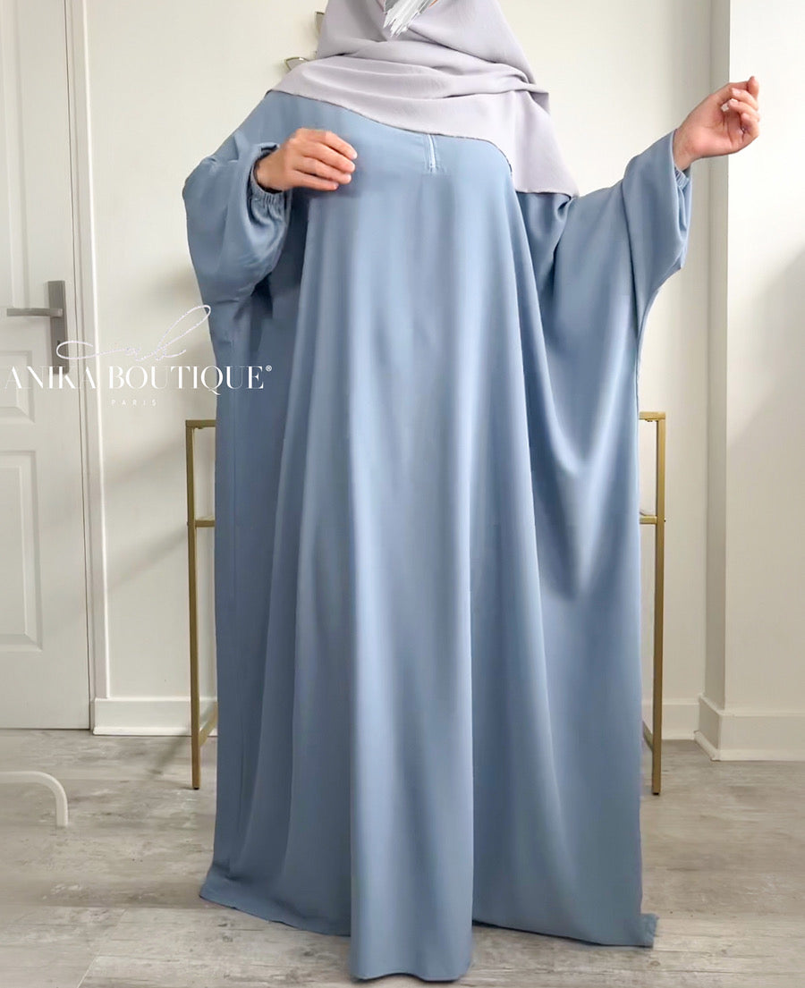 Abaya oummi bleu denim