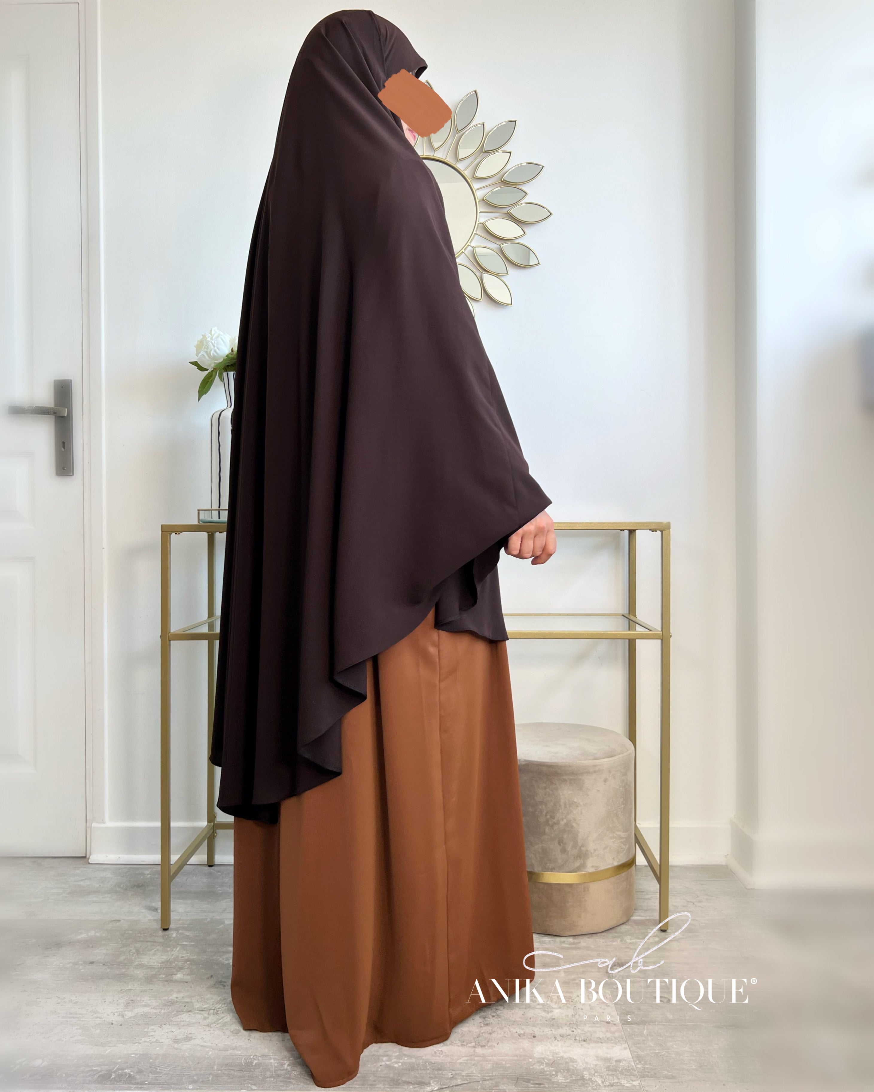 Khimar à manchettes made in Turquie – Modestie Assurée