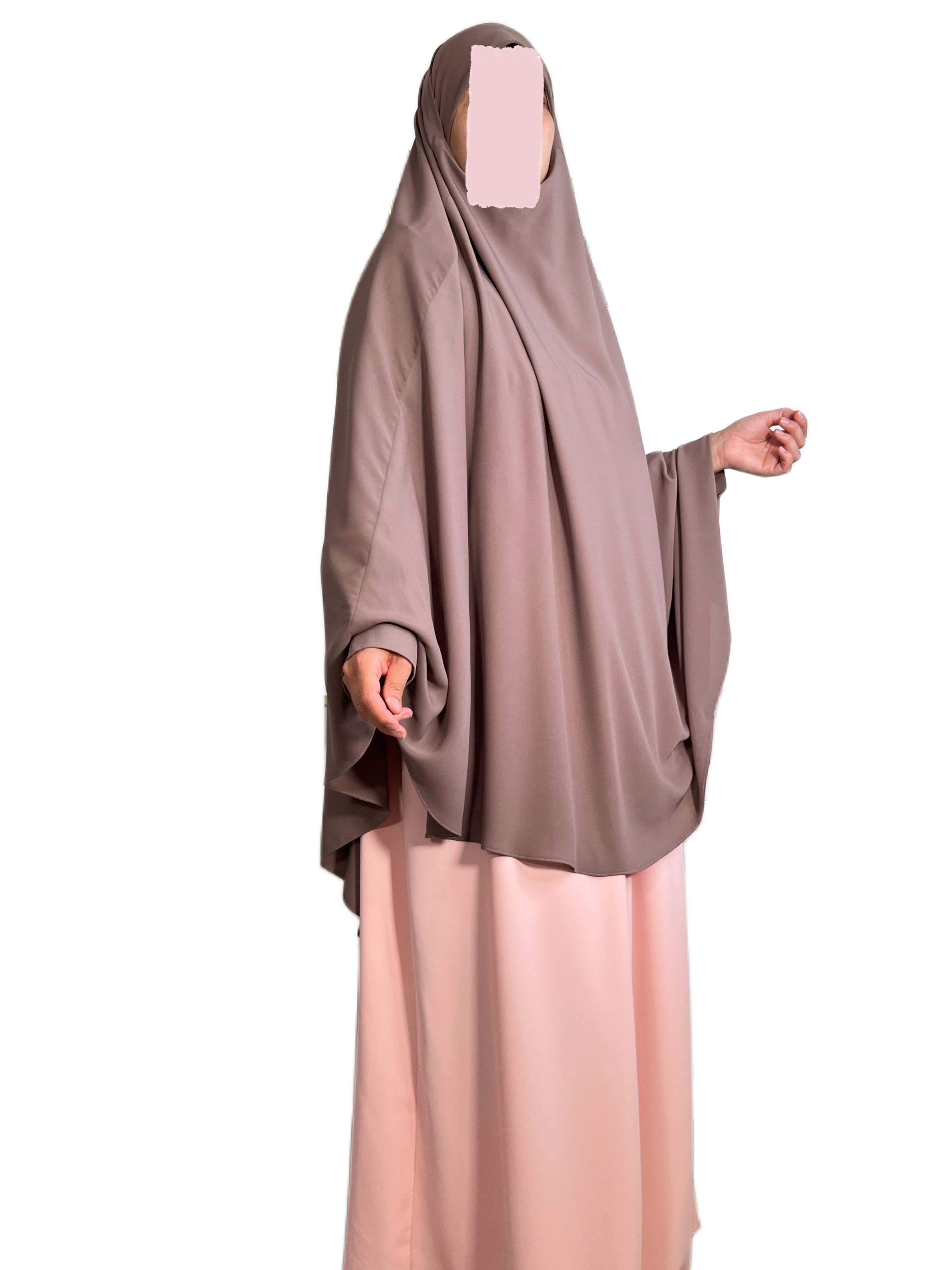 Khimar à manchettes made in Turquie – Modestie Assurée
