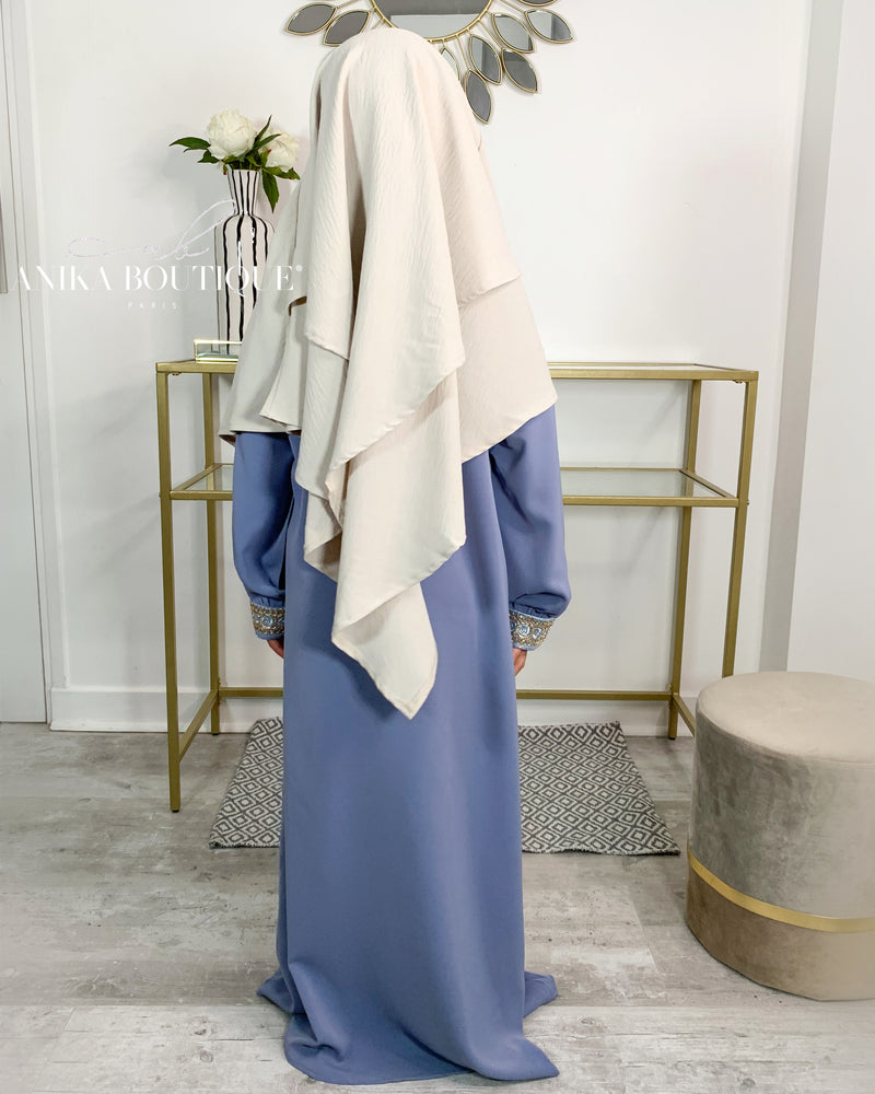 Khimar jazz 2 voiles petite fille