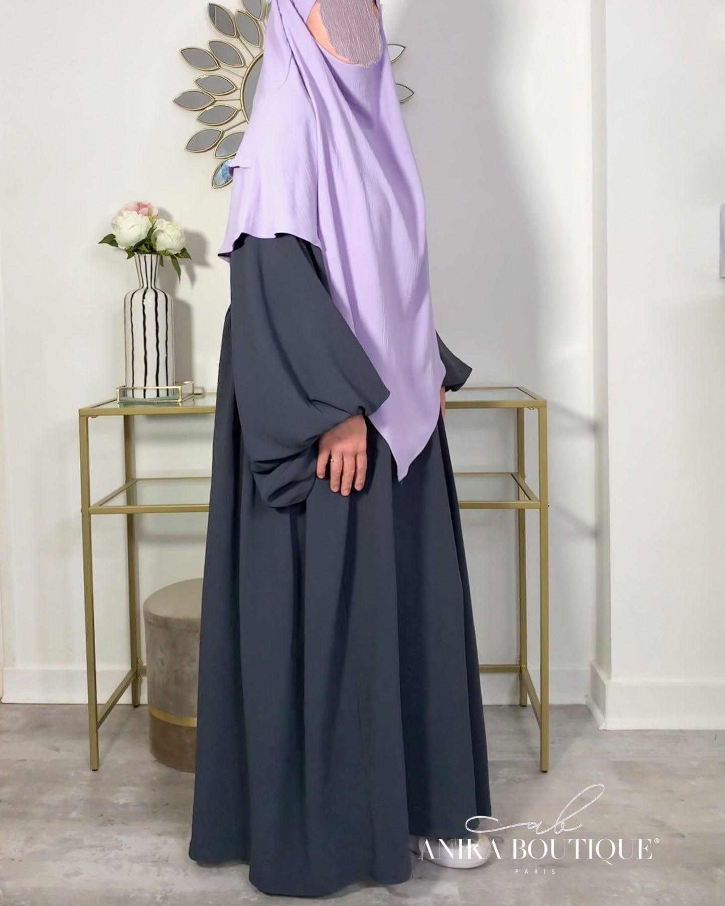 Abaya NOURA TALL pour femmes d'1m75/ 1m80