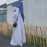 Abaya Namra soie de medine manches bouffantes