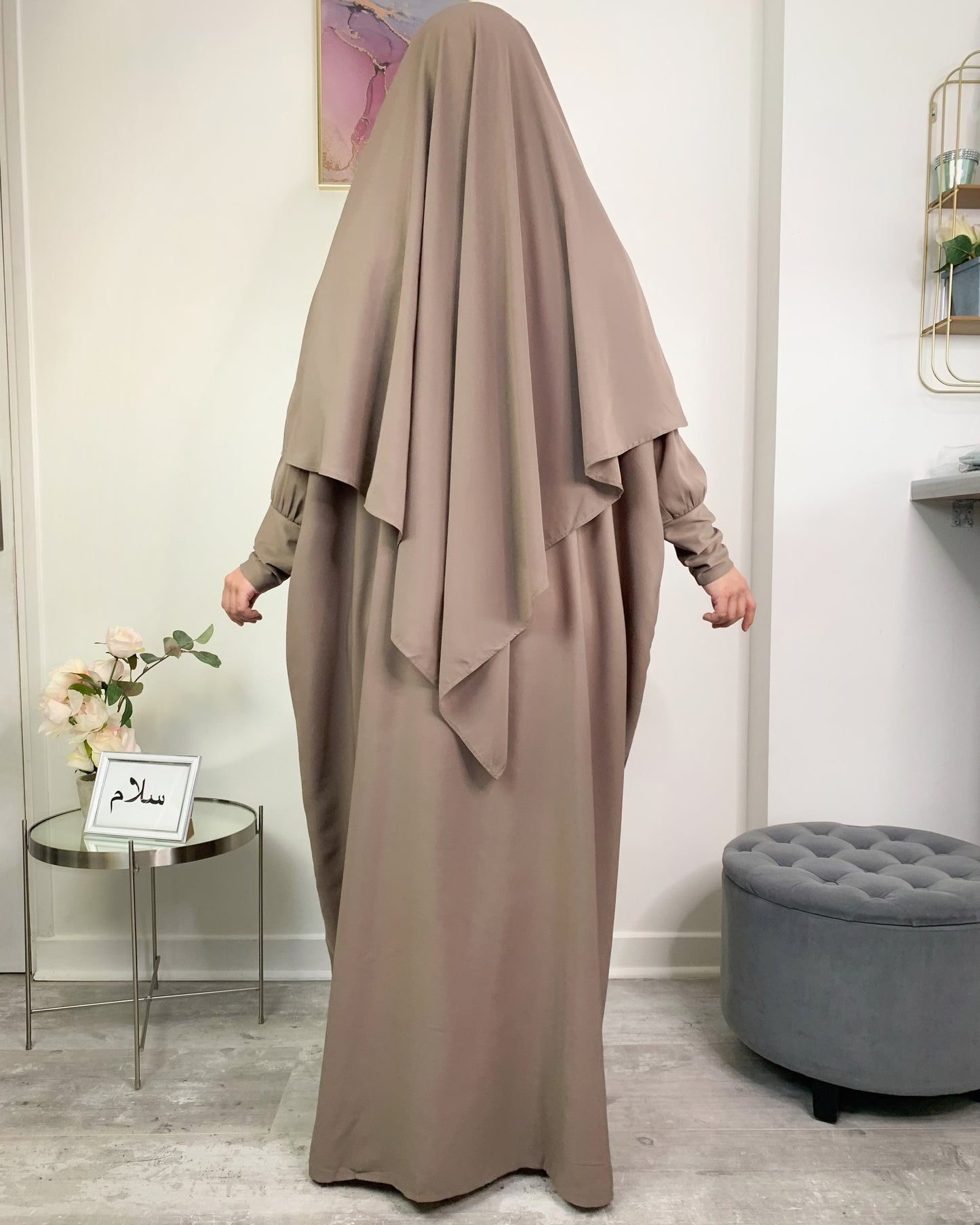 Khimar  taupe