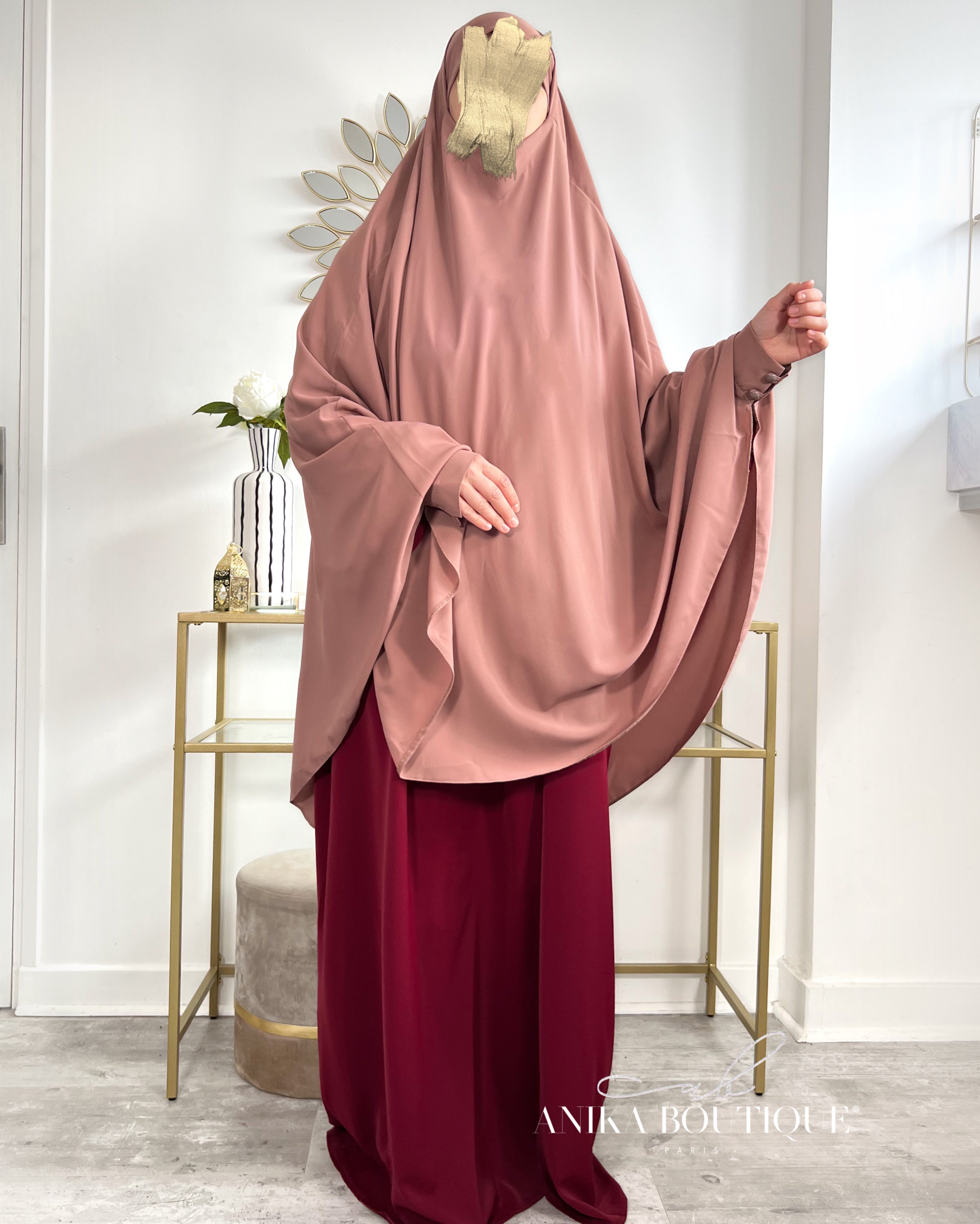 Khimar à manchettes made in Turquie – Modestie Assurée