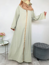 Robe orient vert dorée adulte