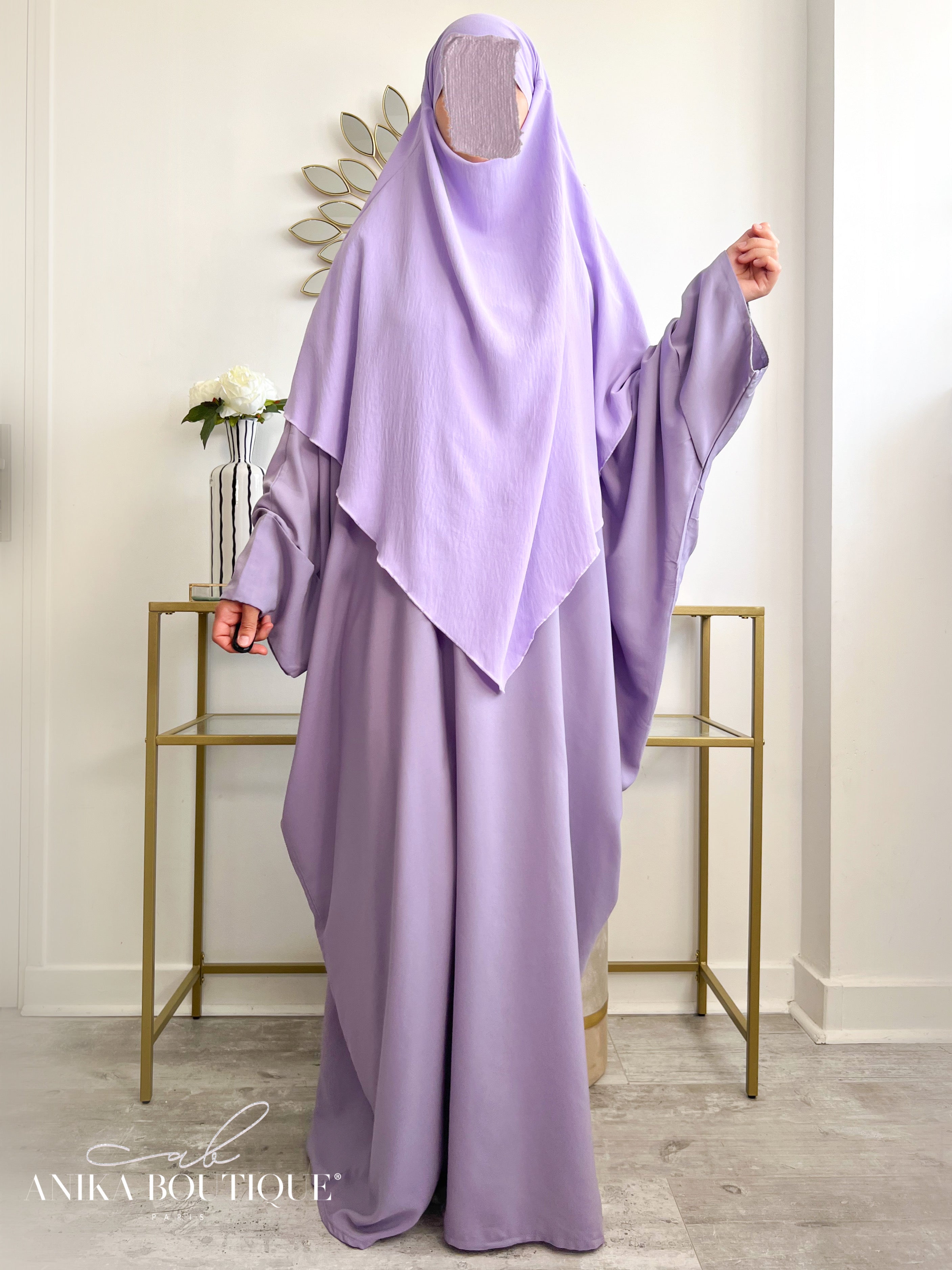 Abaya à pressions aux manches
